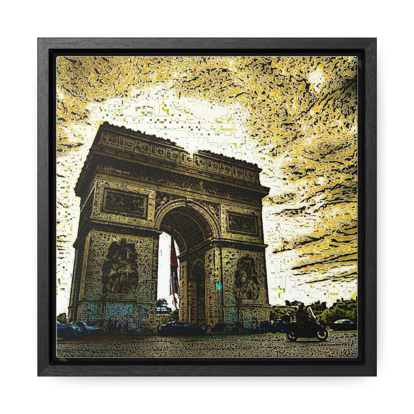 Gallery Canvas Wraps, Square Frame ...  L'Arc de Triomphe ... 'Barbara Joan Bonnell-Holt Photo' ... Circa 1972 ... Oringinal Works ...