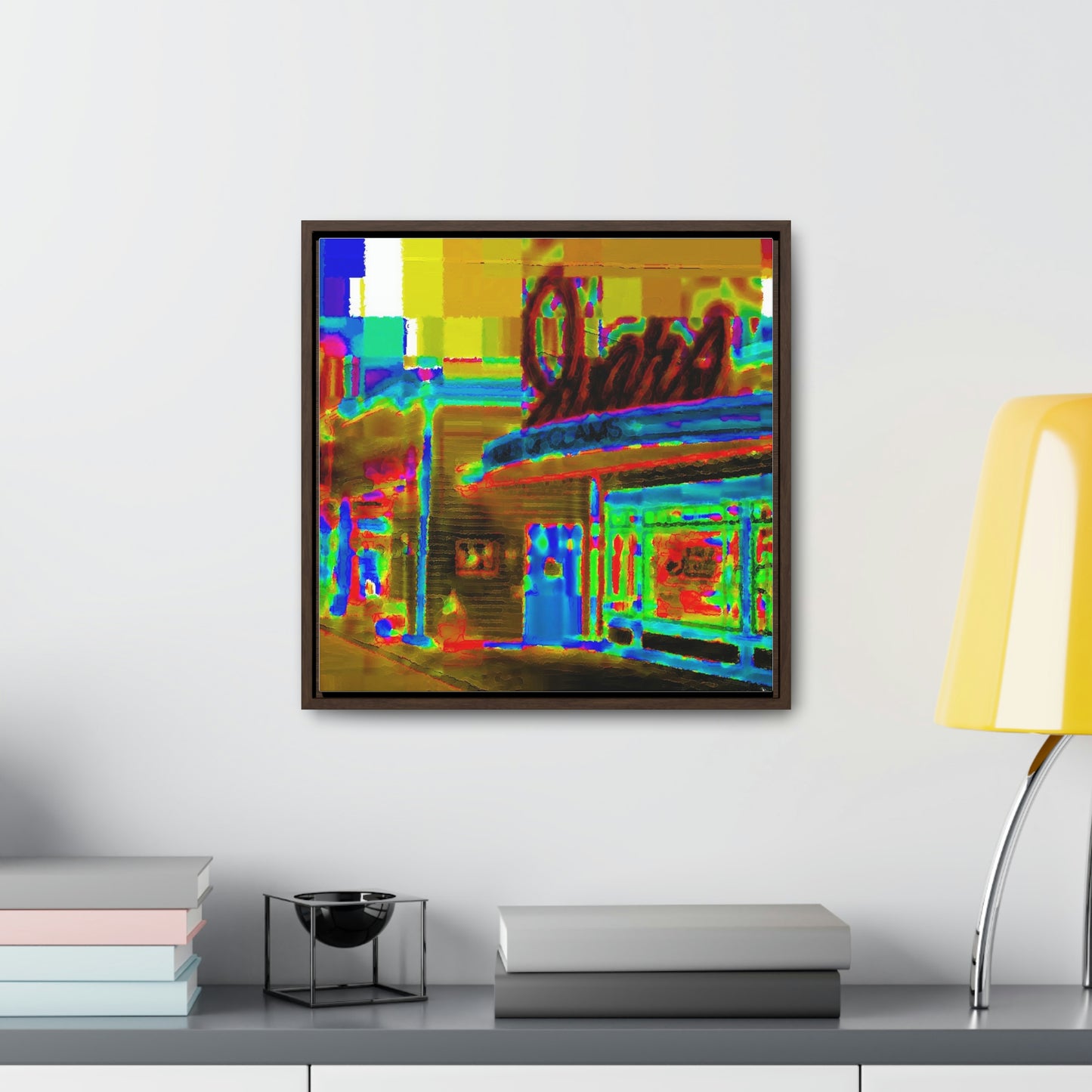 Gallery Canvas Wraps, Square Frame ...  In-A-Hurry & Stressed? ... Remember: Keep "Clam" ... Clam_Happy ...  'Ivars: Seattle Waterfront' ... Personal Archives ... Original Works ...