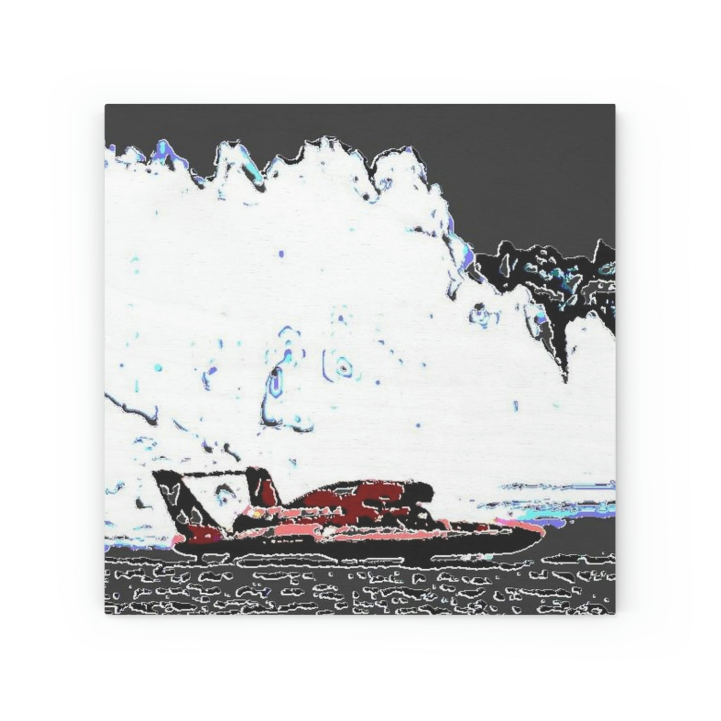 Wood Canvas ...  Seattle Columbia Cup On Lake Washington ... "Dave Wilcox Heads For The Win" ... Associate Gift-Photo ... Original Works ...