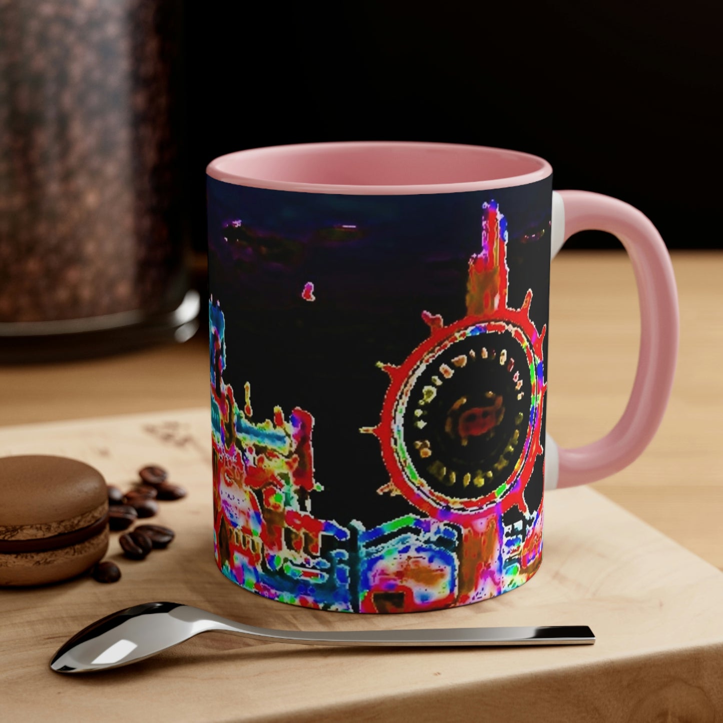 Accent Coffee Mug, 11oz ... "No.9 Fishermen's Grotto - Fishermen's Wharf, SF, California" ... Family Archives: 1970's ... Original Works ...