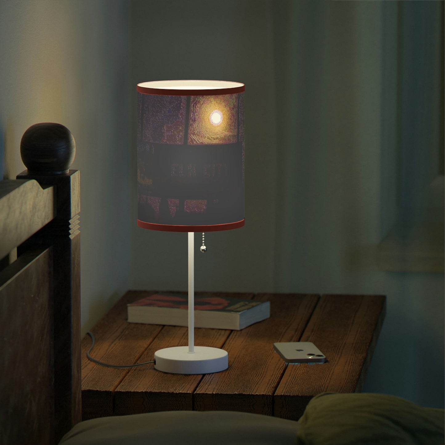 Lamp on a Stand, US|CA plug ... Car Approaches From The Stern ... Moon Ascendary From The Bow ... "Two Friendly Travellers On A Cold Night Near Elk City" ... C