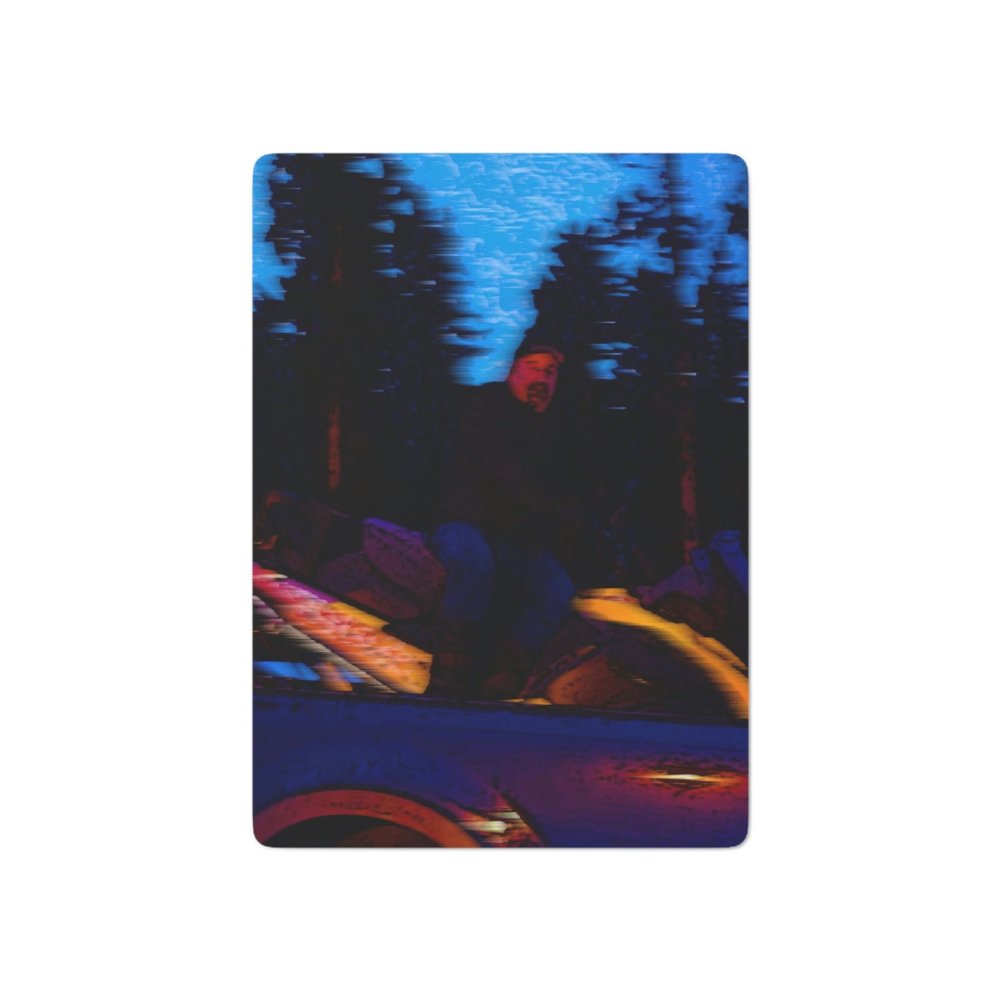 Custom Poker Cards ... Two Modes Of Winter Transportation ... "Which One To Drive Next?" ... Choices-Choices-Choices ... Circa 4Jan23 ... Original Works ...
