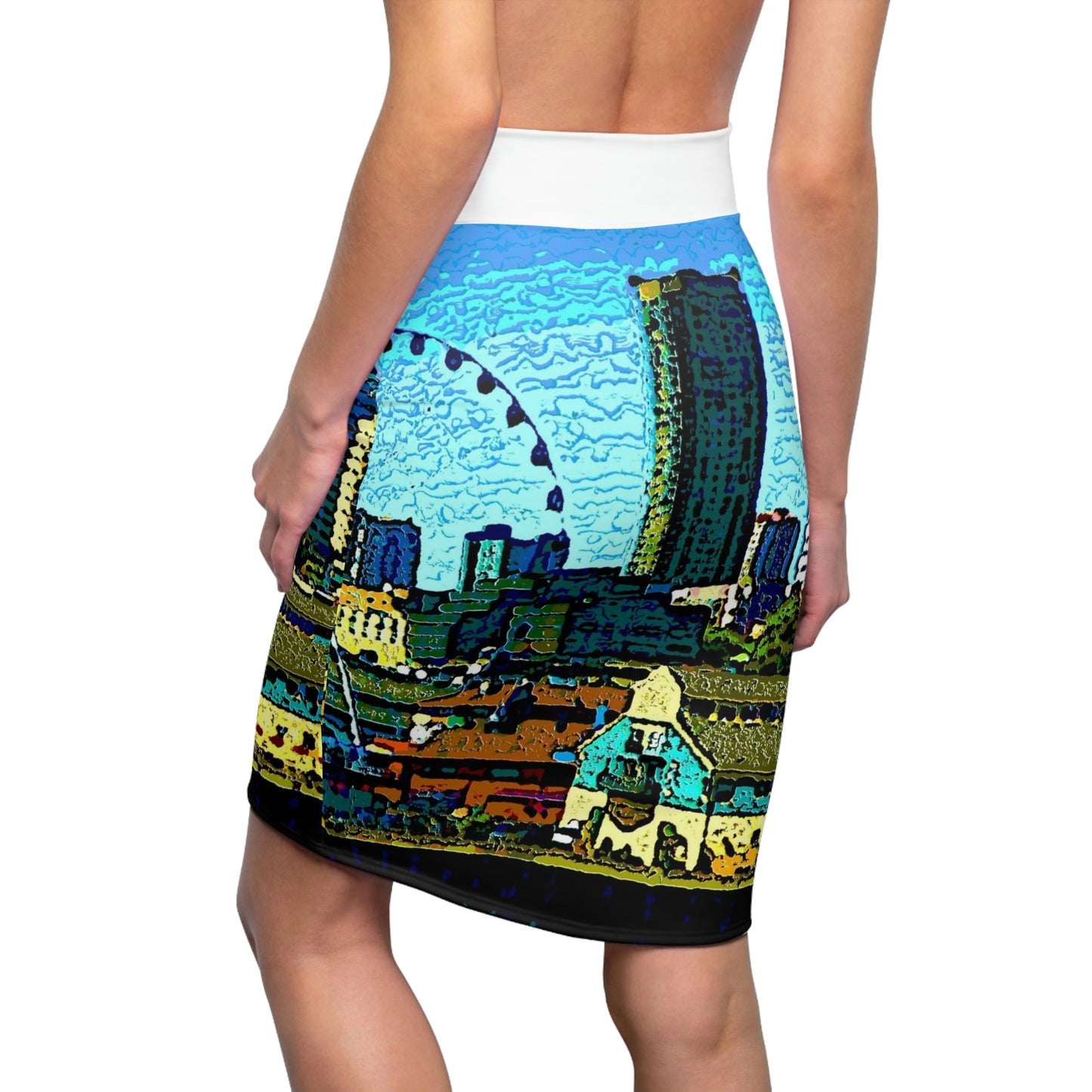 Women's Pencil Skirt ... That Classic Wheel ... 'Seattle's Wheel' ... & An Old Classic Waterside Vendors ...  'Family Archives' ... Original Works ...