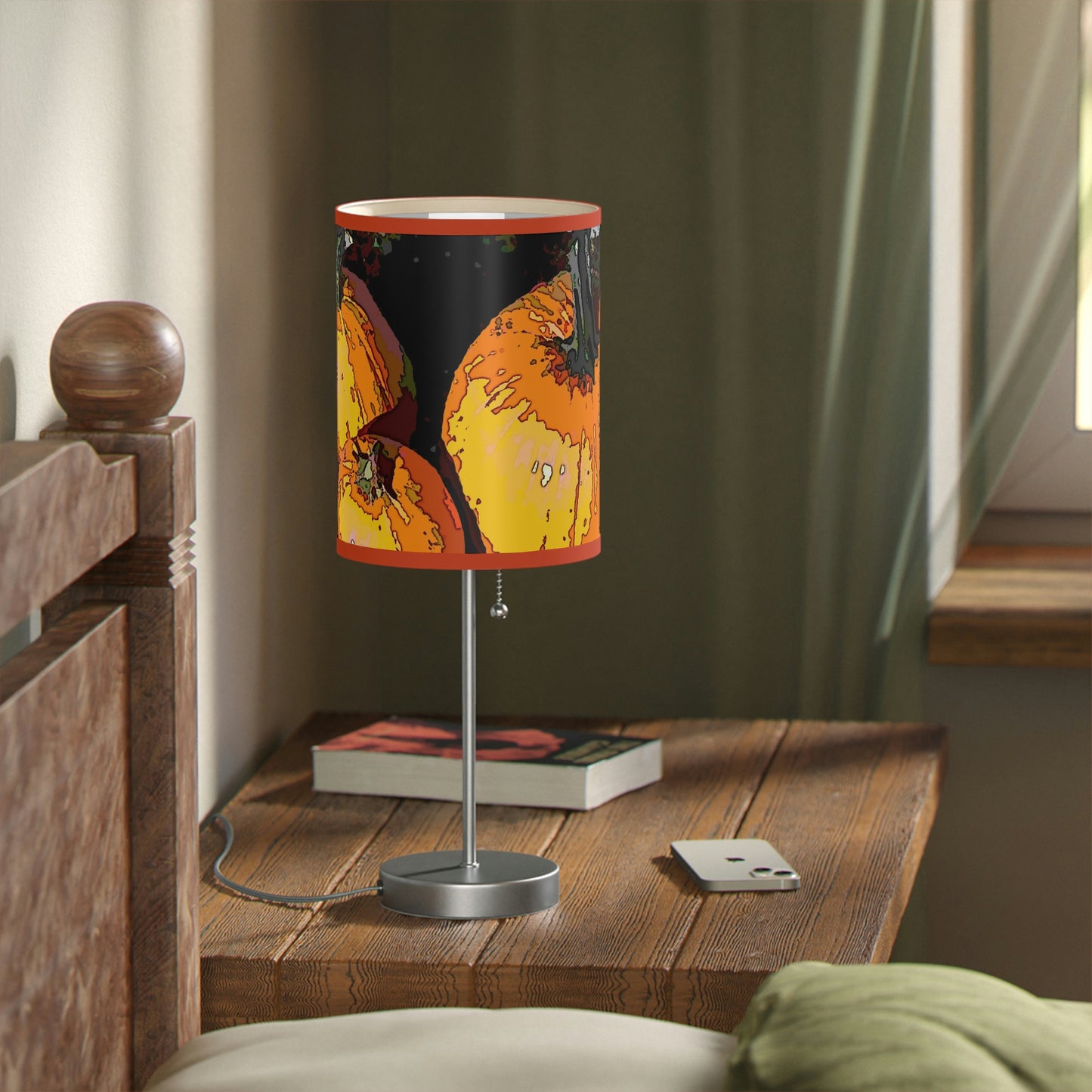 Lamp on a Stand, US|CA plug ... "A Lantern Within A Jack-O-Lantern" ...