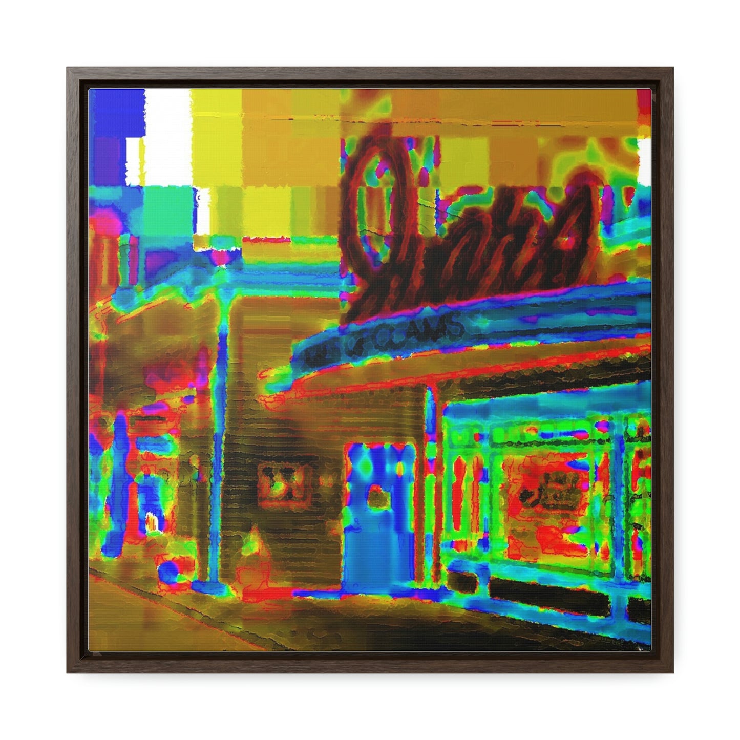 Gallery Canvas Wraps, Square Frame ...  In-A-Hurry & Stressed? ... Remember: Keep "Clam" ... Clam_Happy ...  'Ivars: Seattle Waterfront' ... Personal Archives ... Original Works ...