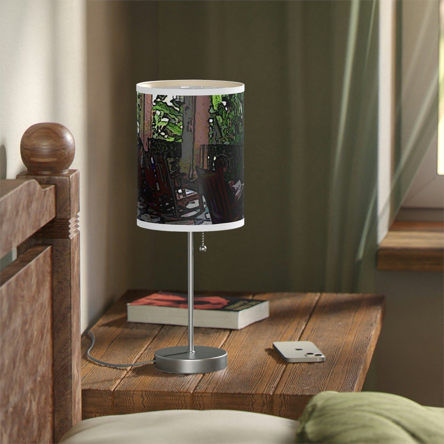 Lamp on a Stand, US|CA plug ...Lanai & Rocking Chairs At: 'The Pink Palace' ... The Royal Hawai'ian ... Honolulu, HI ... '27Oct2014' ... Original Works ...