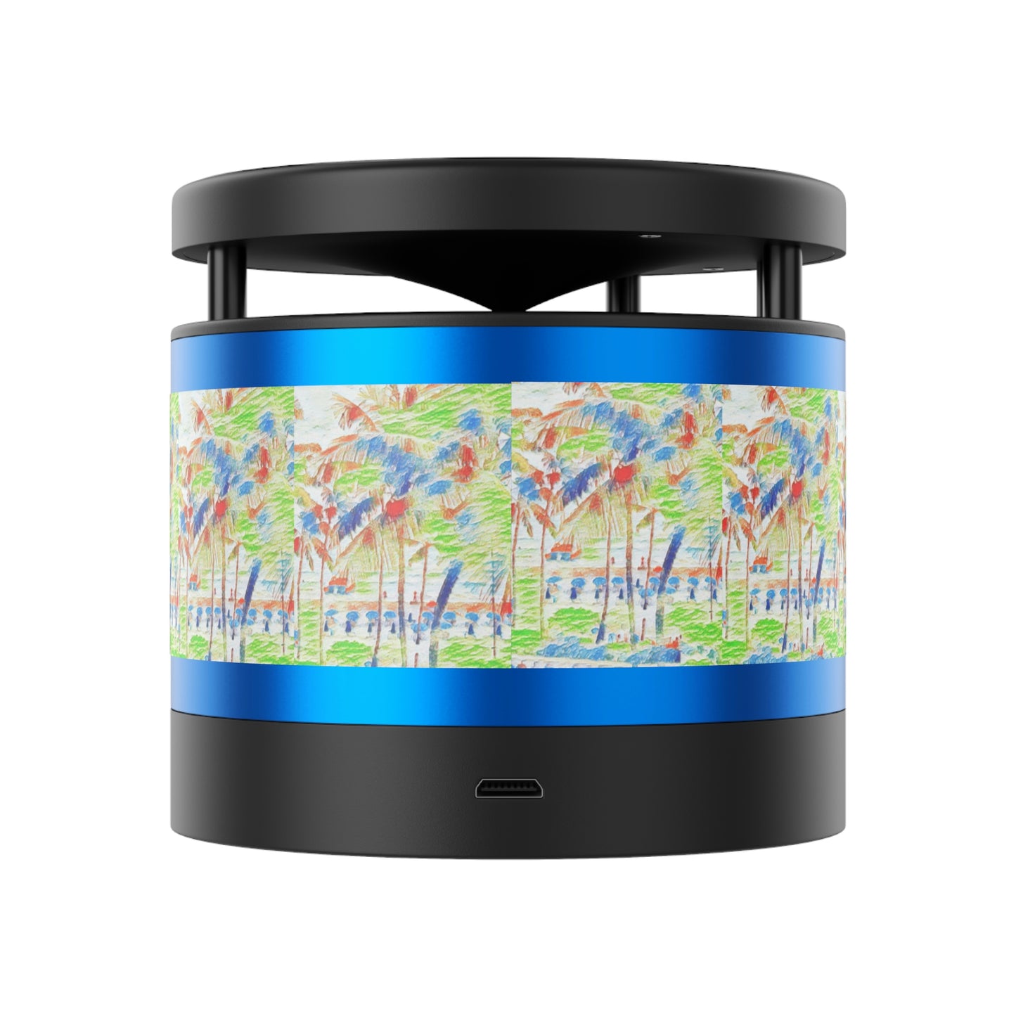 Metal Bluetooth Speaker and Wireless Charging Pad ... "The Royal Hawai'ian: Waikiki Beach_Beach" ... Honolulu, HI ... October 2014 (Halloween) ... Original Works ...