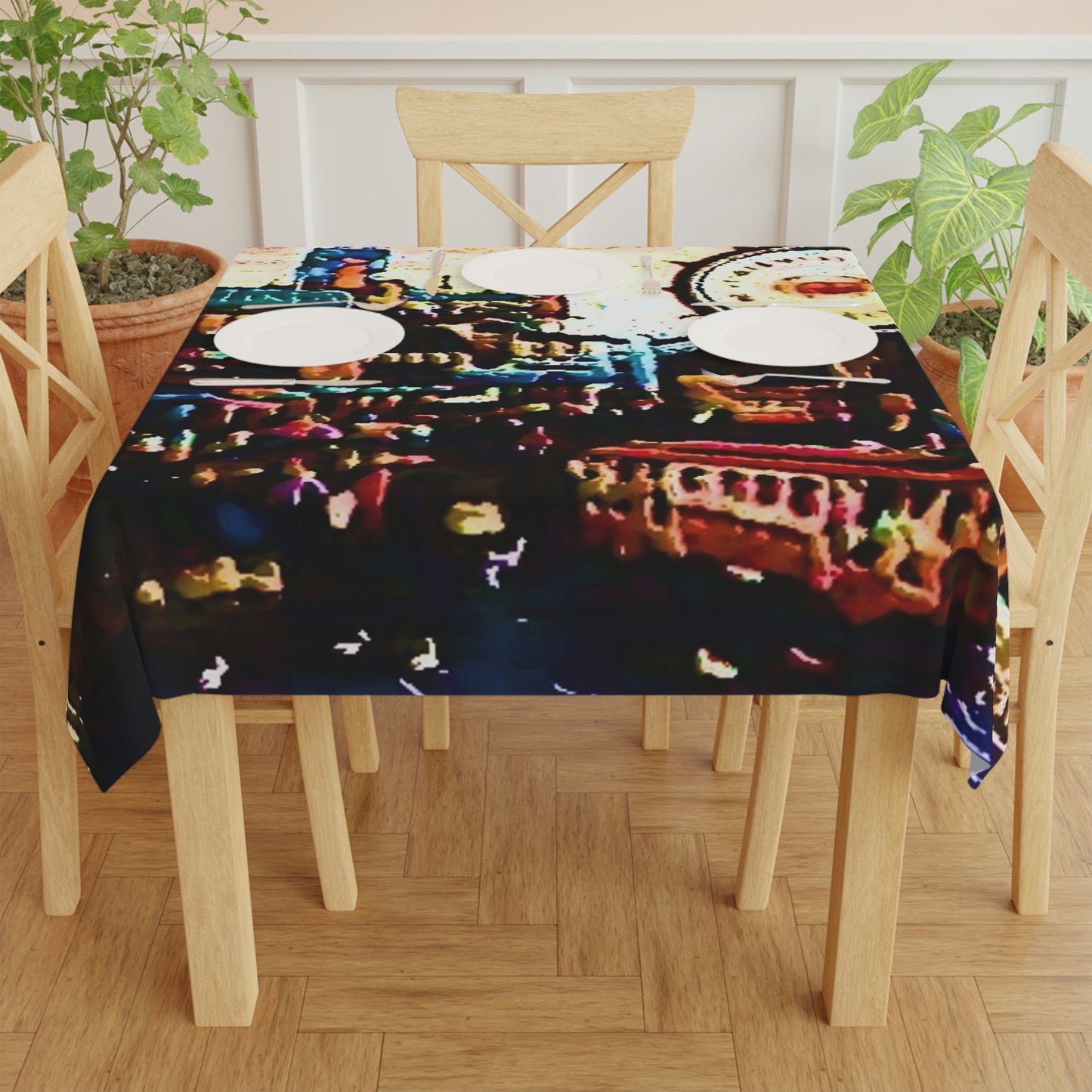 Tablecloth ...  "No.9 Fishermen's Grotto - Fishermen's Wharf, SF, California" ... Family Archives: 1970's ... Original Works ...