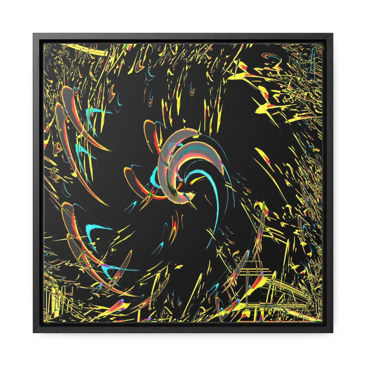 Gallery Canvas Wraps, Square Frame ... "Waning Moon" ... Central Idaho ... October 2022 ... Rendering Time: 22 Hours ... Original Works ...