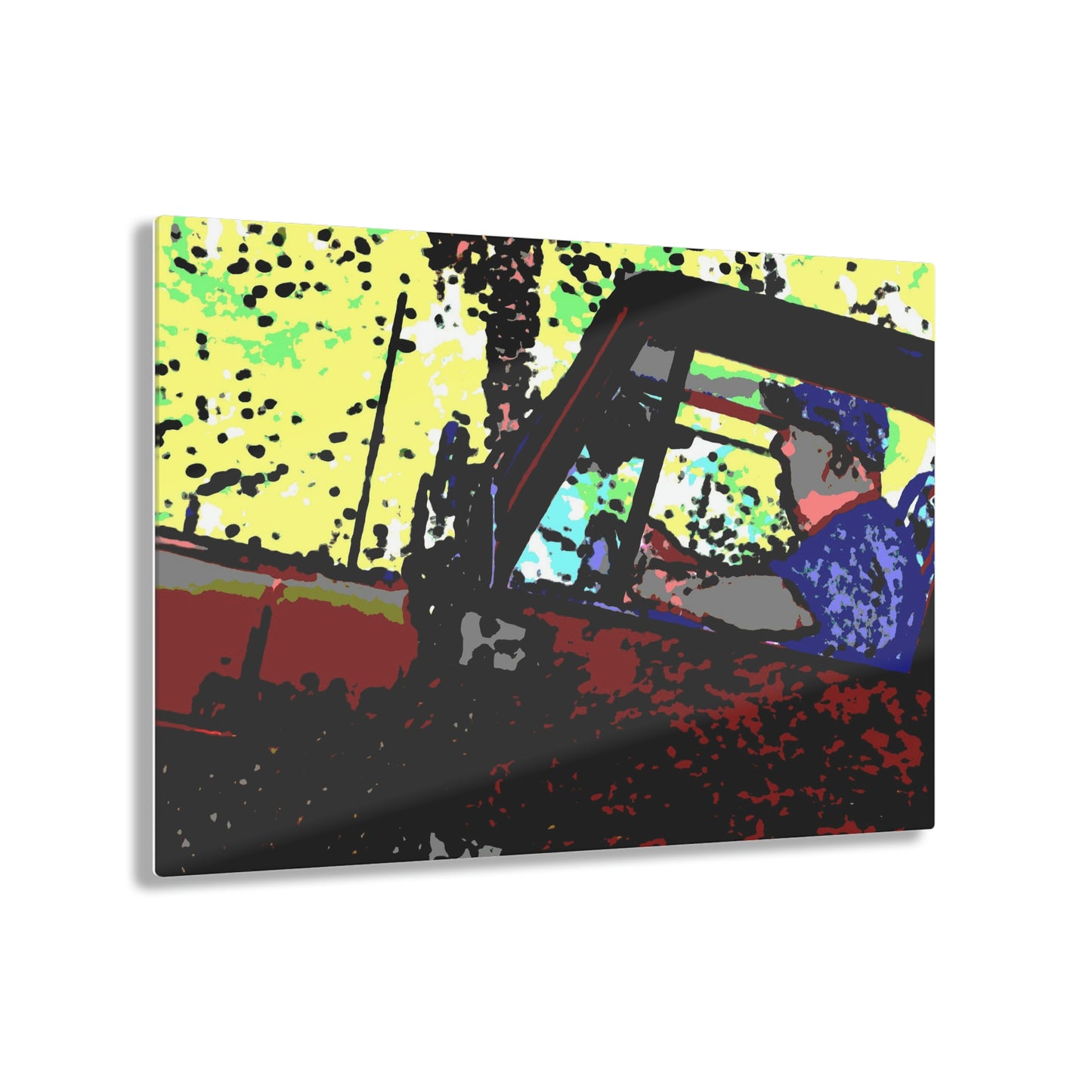 Acrylic Prints ... "Jeep & Bronco-Bustin'-It Up The Mountain Road"  ... Spring 2021 ... Rhett Creek, Idaho ... Original Works ...