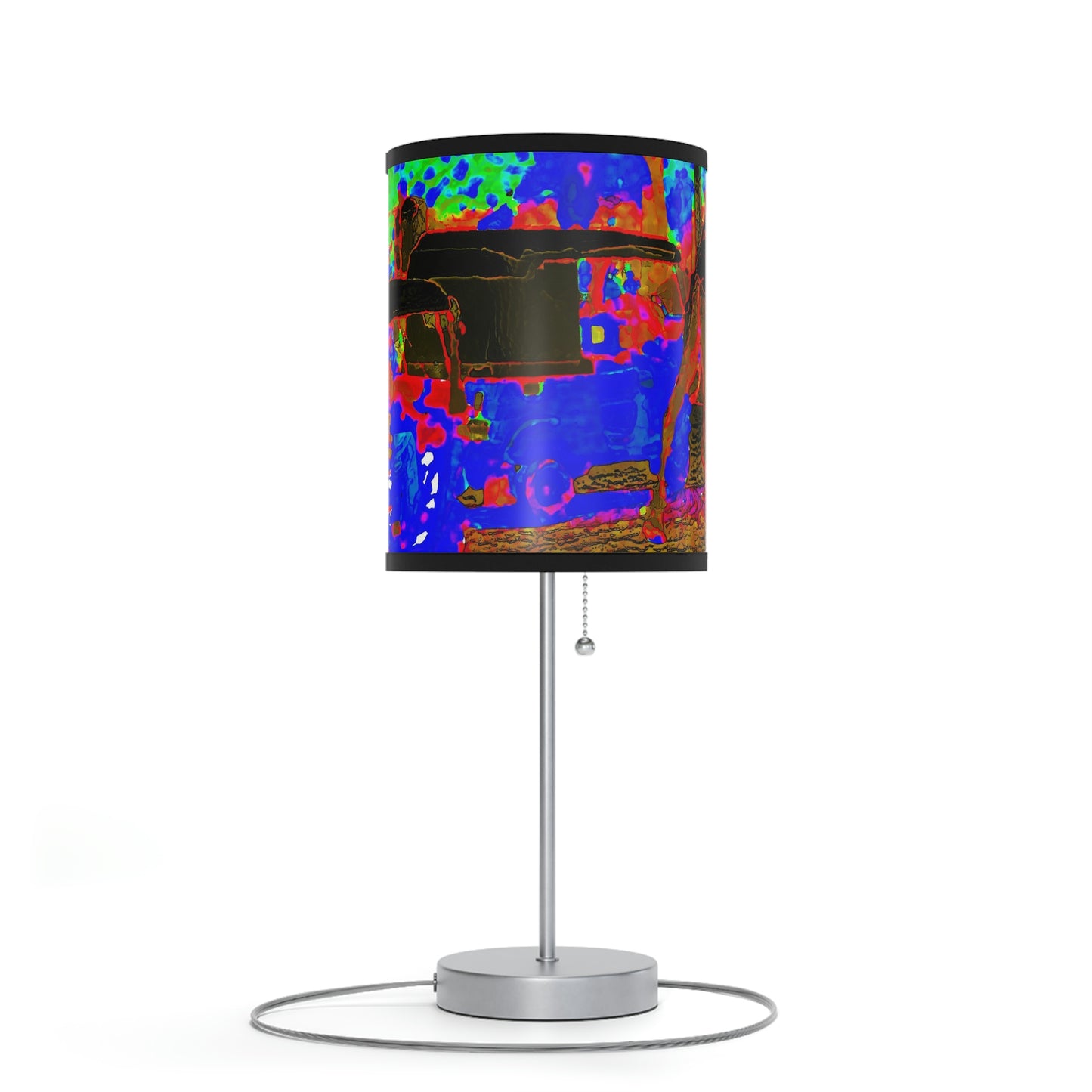 Lamp on a Stand, US|CA plug ... "Truckin'-Up-To-Buffalo ... 'Oops - Wrong Country' ... Truckin'-Up-To-New Delll -'E' ... " ... (Delhi, India) ... 5July2007. Original Works ...