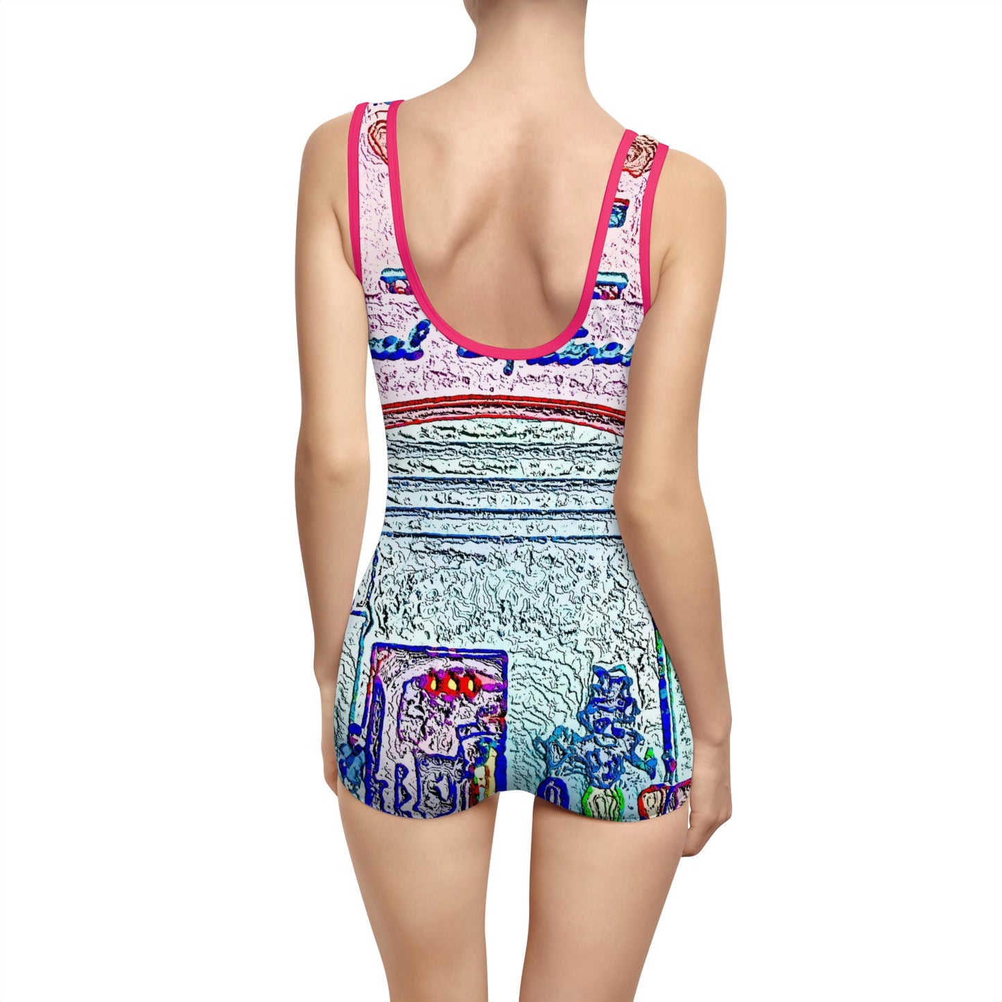 Women's Vintage Swimsuit ... "La Grande Entree" At: 'The Pink Palace' ... The Royal Hawai'ian ... Honolulu, HI ... '27Oct2014' ... Original Works ...