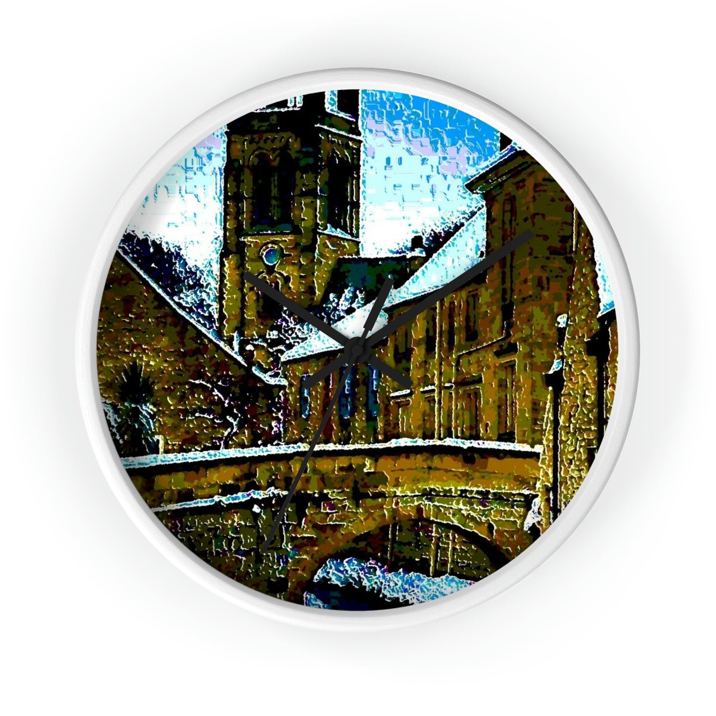 Wall clock ... Walikng The Streets & Alleys ... 'Strolling The Canals ... '  ... Original Works  ...