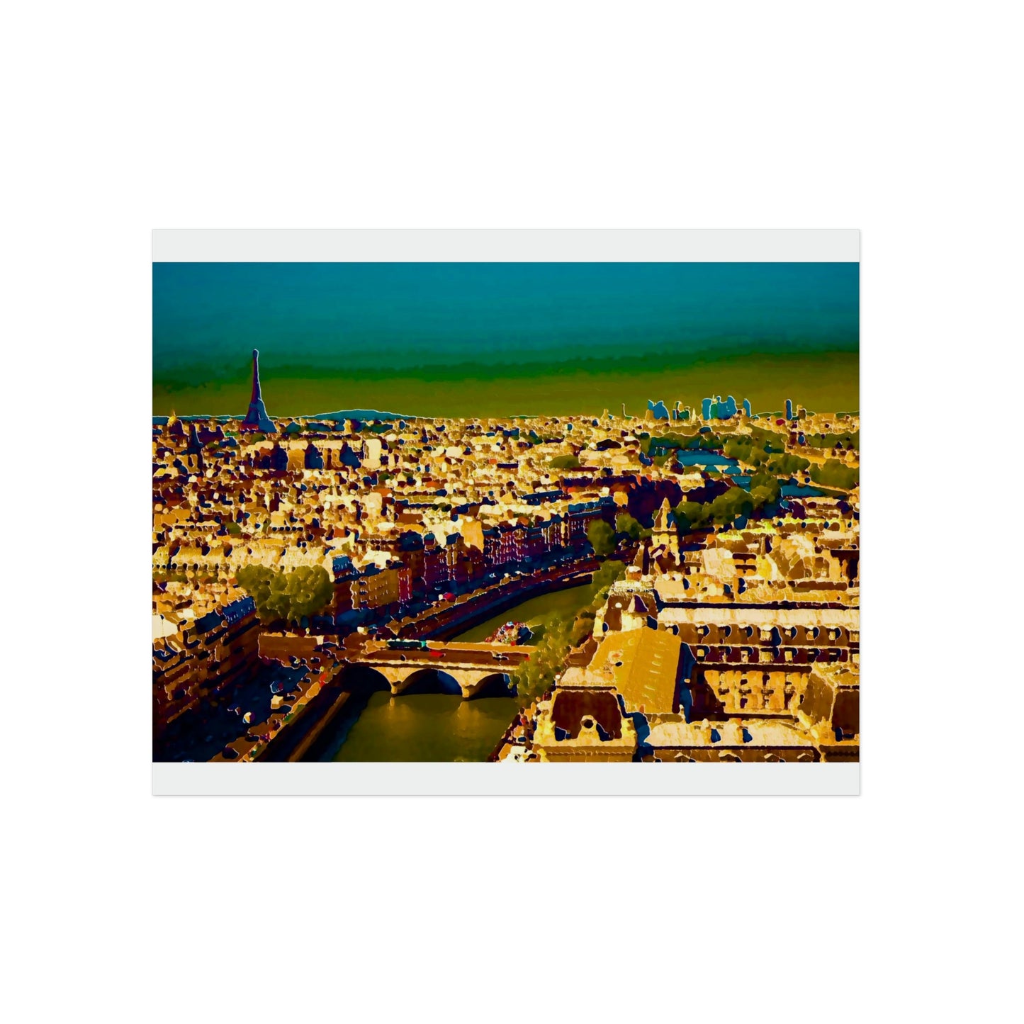 Aluminum Composite Panels ... "Allons Y A La Paris!"... A View Of 'The River Seine & Le Tour Eiffel_2' ... Family Archives ... Original Works ...