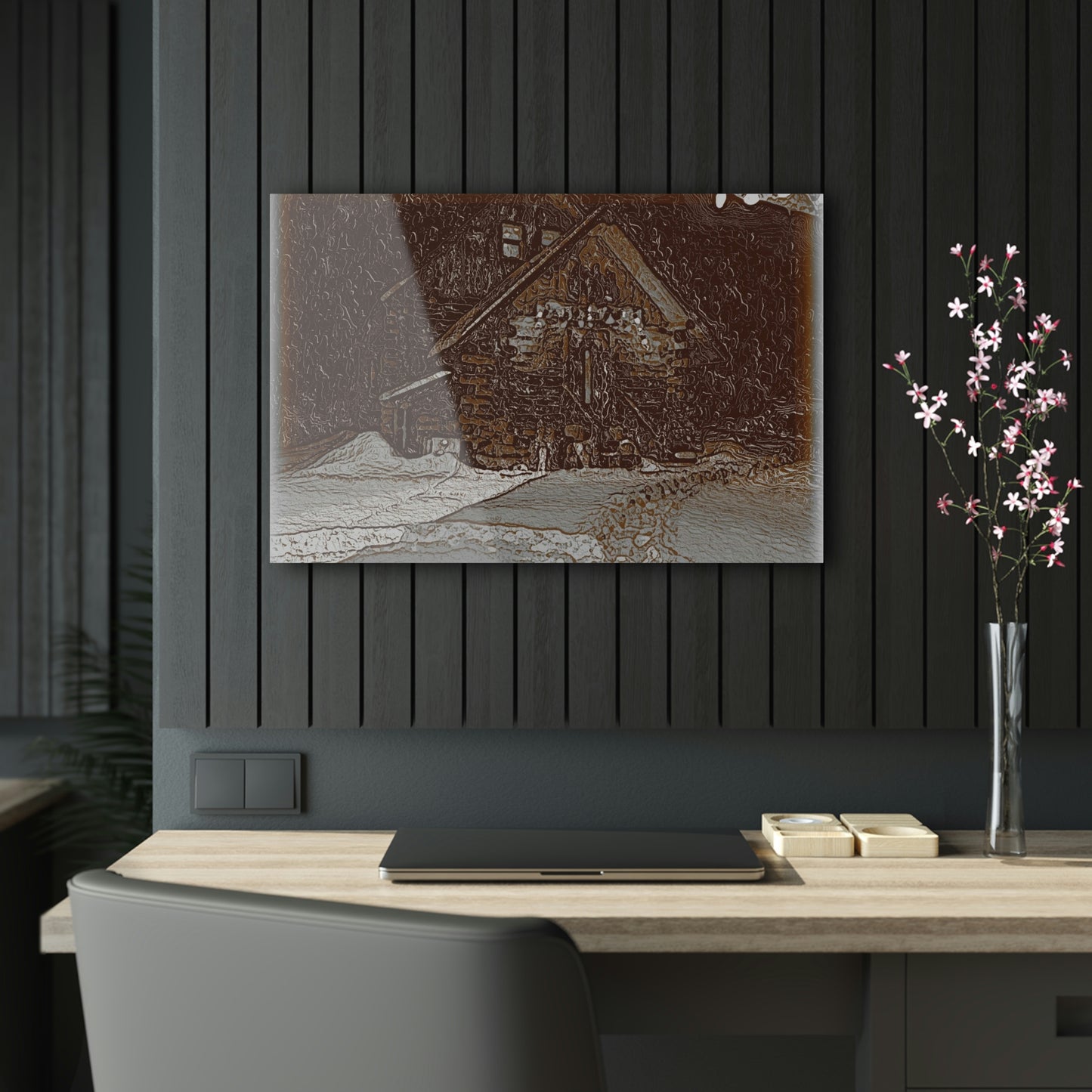 Acrylic Prints ... "A Cold, Snowy, Quiet Morning 'Above-The-Creek' ... " ... Original Works ...