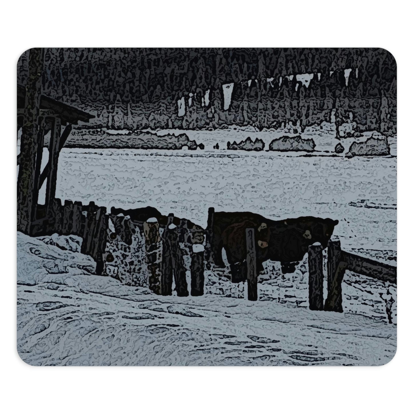 Mouse Pad ... A Quiet Morning ... "Along The Red River & Nature Preserve Plateau" ... Jan23 ... Original Works ...