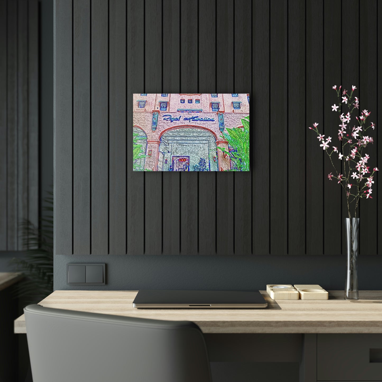 Acrylic Prints ...  "La Grande Entree" At: 'The Pink Palace' ... The Royal Hawai'ian ... Honolulu, HI ... '27Oct2014' ... Original Works ...