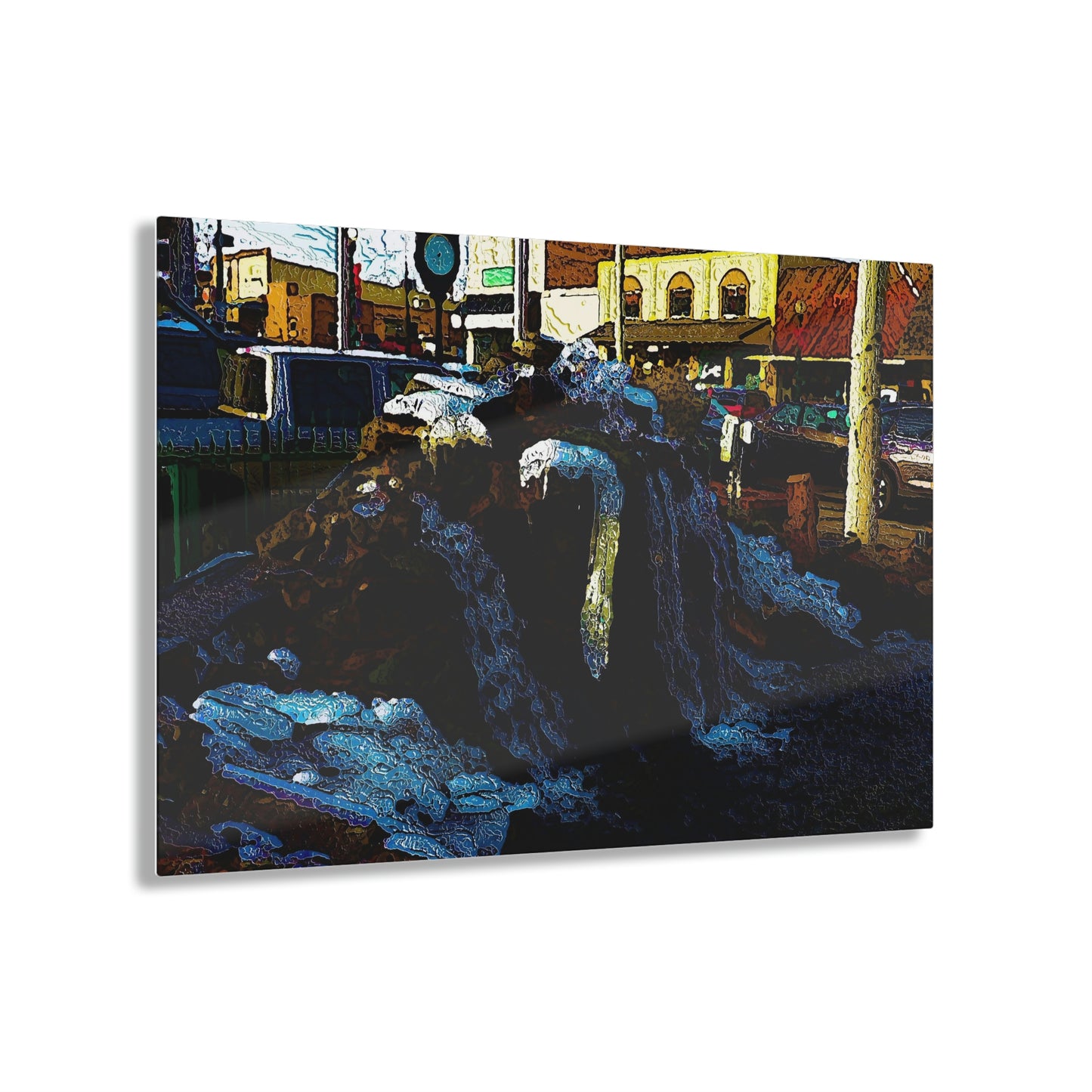 Acrylic Prints ... "Ice & Water Sculpted" ... Downtown Grangeville, Idaho ... Adjacent To Irwin Pharmacy ... 5Jan23 ... Original Works ...