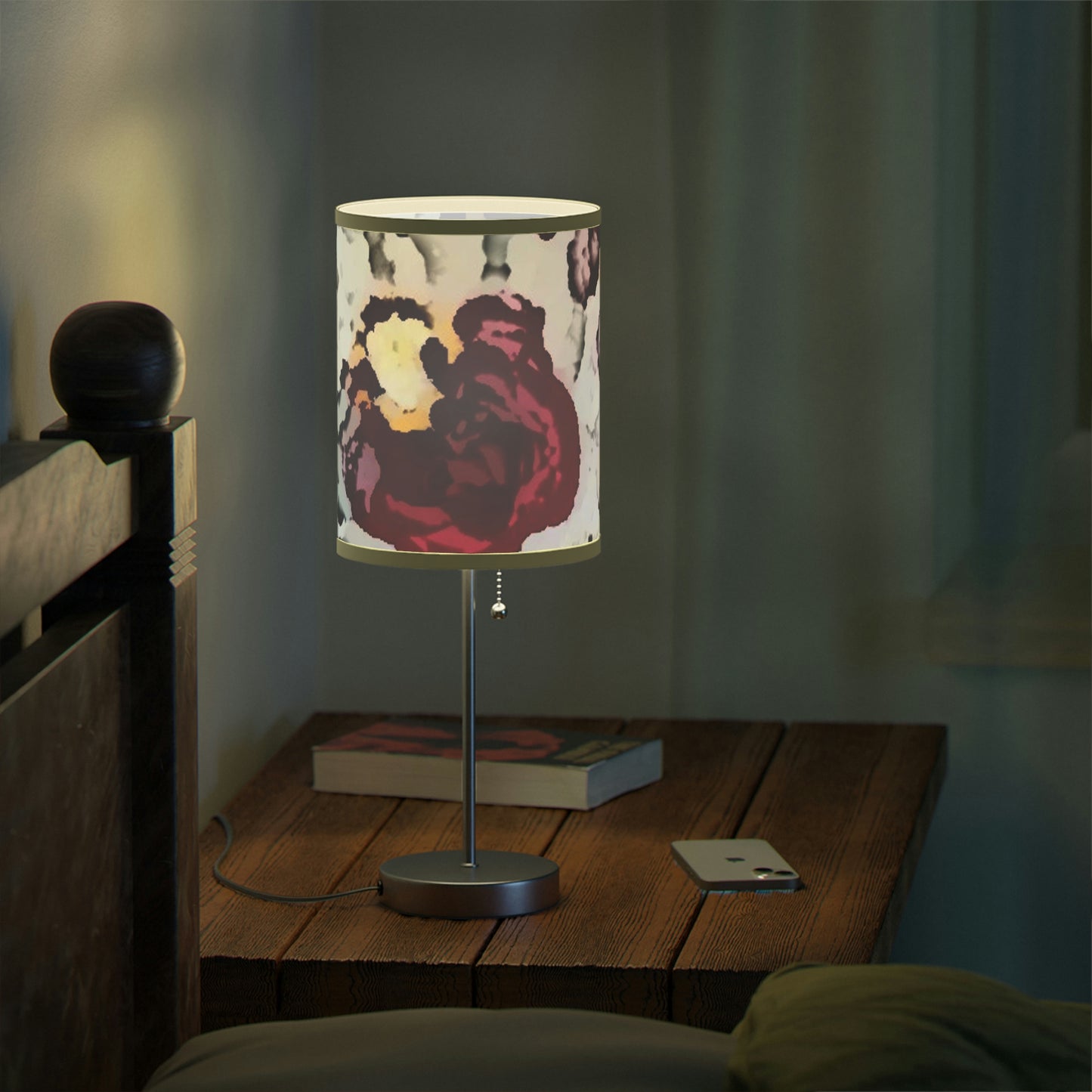 Lamp on a Stand, US|CA plug ... "A Friendly Flower" ... Pointsettia 'Pointing' ... Original Works ... (Supplied Photograph) ...