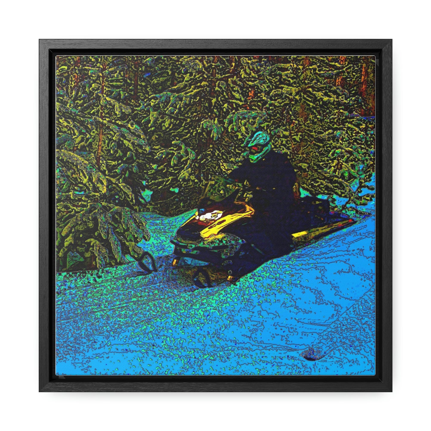 Gallery Canvas Wraps, Square Frame ... Yep ... "Another Day ... Riding Through The Wilderness ... " ... February 2023 ... Original Works ...