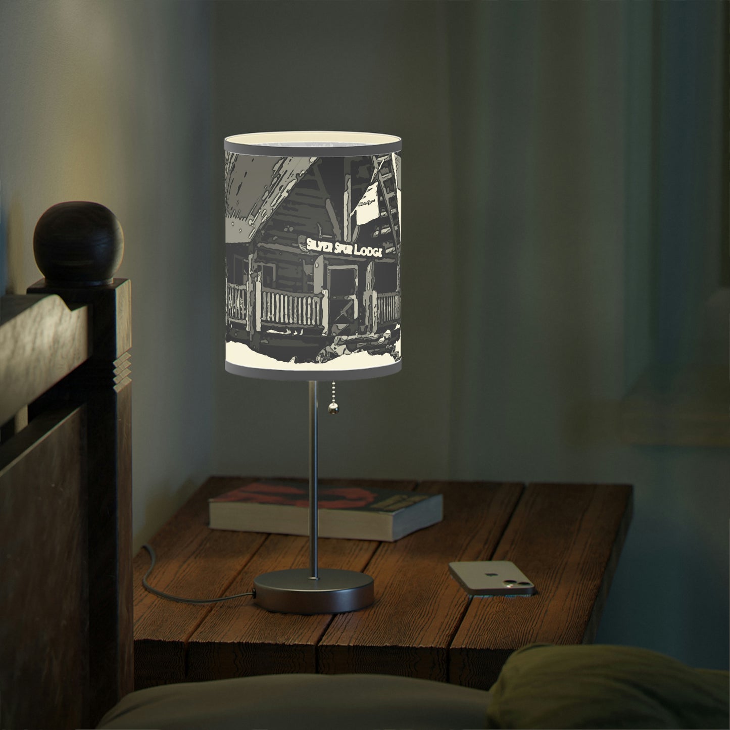 Lamp on a Stand, US|CA plug ... A Beautiful Lodge & Back-Country Outfitter In A Mountain Town ... 'Dixie, Idaho, November 2022' ... Original Works ...