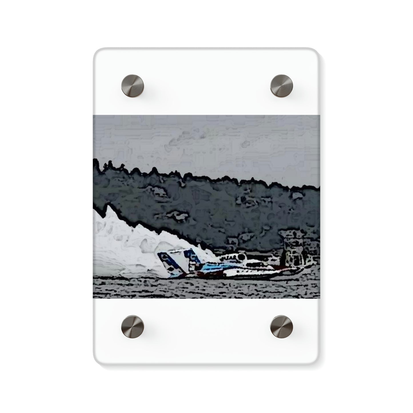 Acrylic Wall Art Panels ... Seattle Columbia Cup On Lake Washington ... "Dave Wilcox Heads For The Win" ... Associate Gift-Photo ... Original Works ...