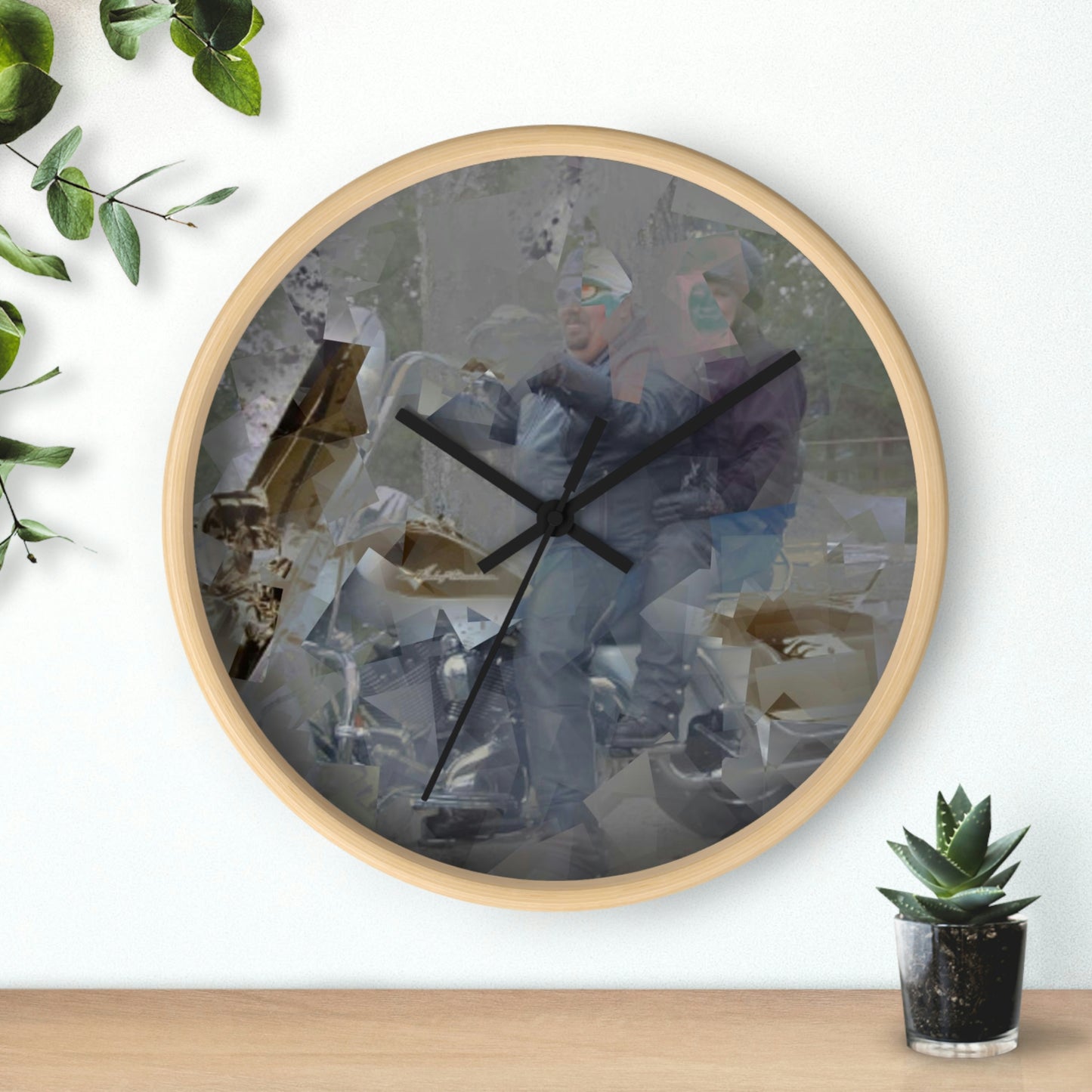Wall clock ... The Open Road Beckons ... "Harley 'D' Yearnings ..."  Original Works ...