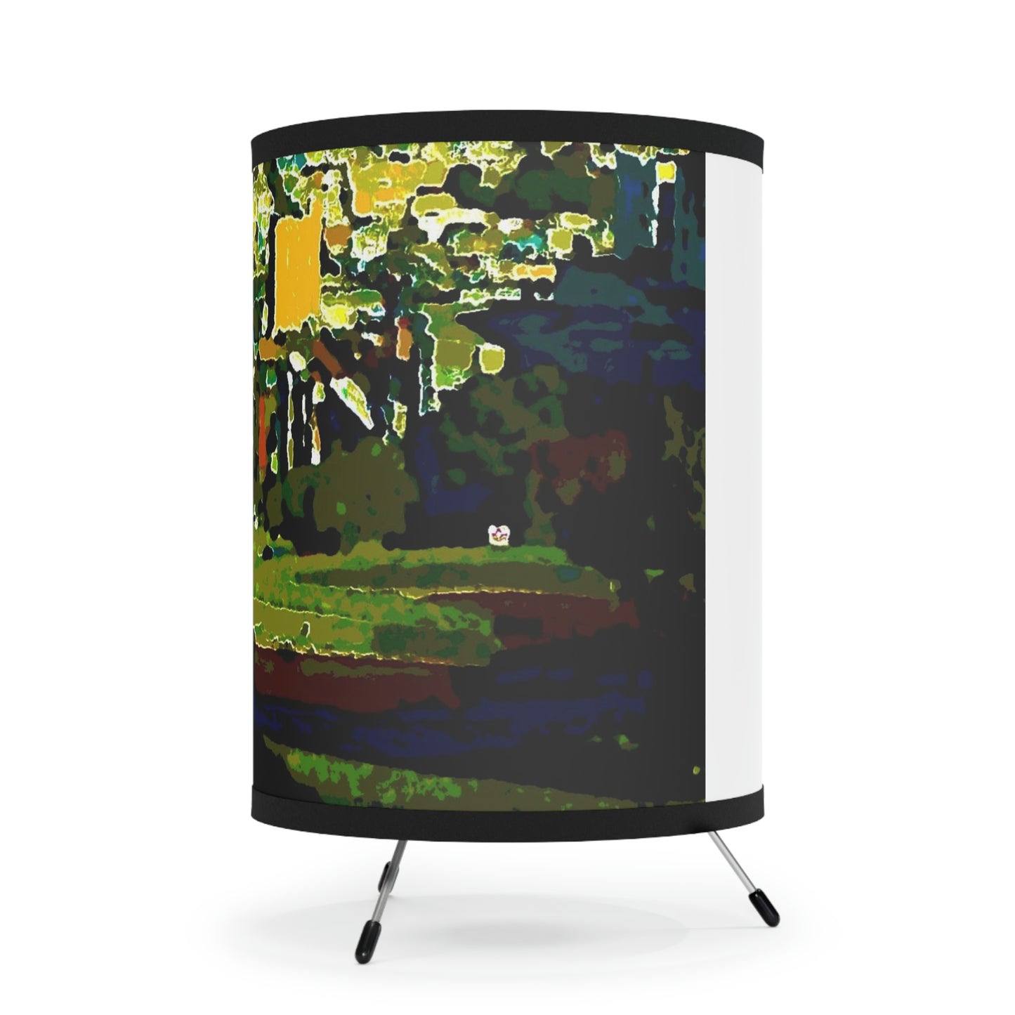 Tripod Lamp with High-Res Printed Shade, US\CA plug ... "Lombard Street San Francisco, CA, USA" ... Family Archives 1970's ... Original Works ...