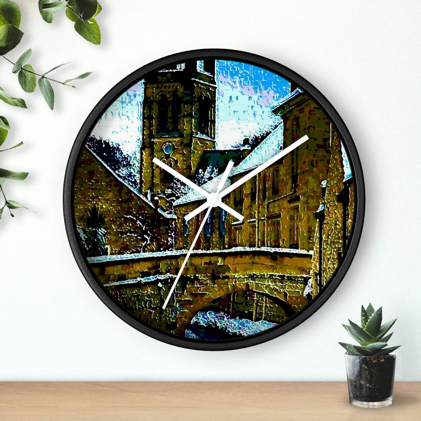 Wall clock ... Walikng The Streets & Alleys ... 'Strolling The Canals ... '  ... Original Works  ...