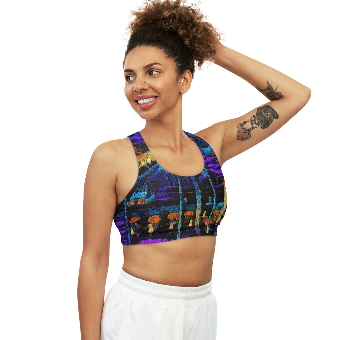 Seamless Sports Bra (AOP) ... "The Royal Hawai'ian: Waikiki Beach_Beach" ... Honolulu, HI ... Ocotber 2014 (Halloween) ... Original Works ...