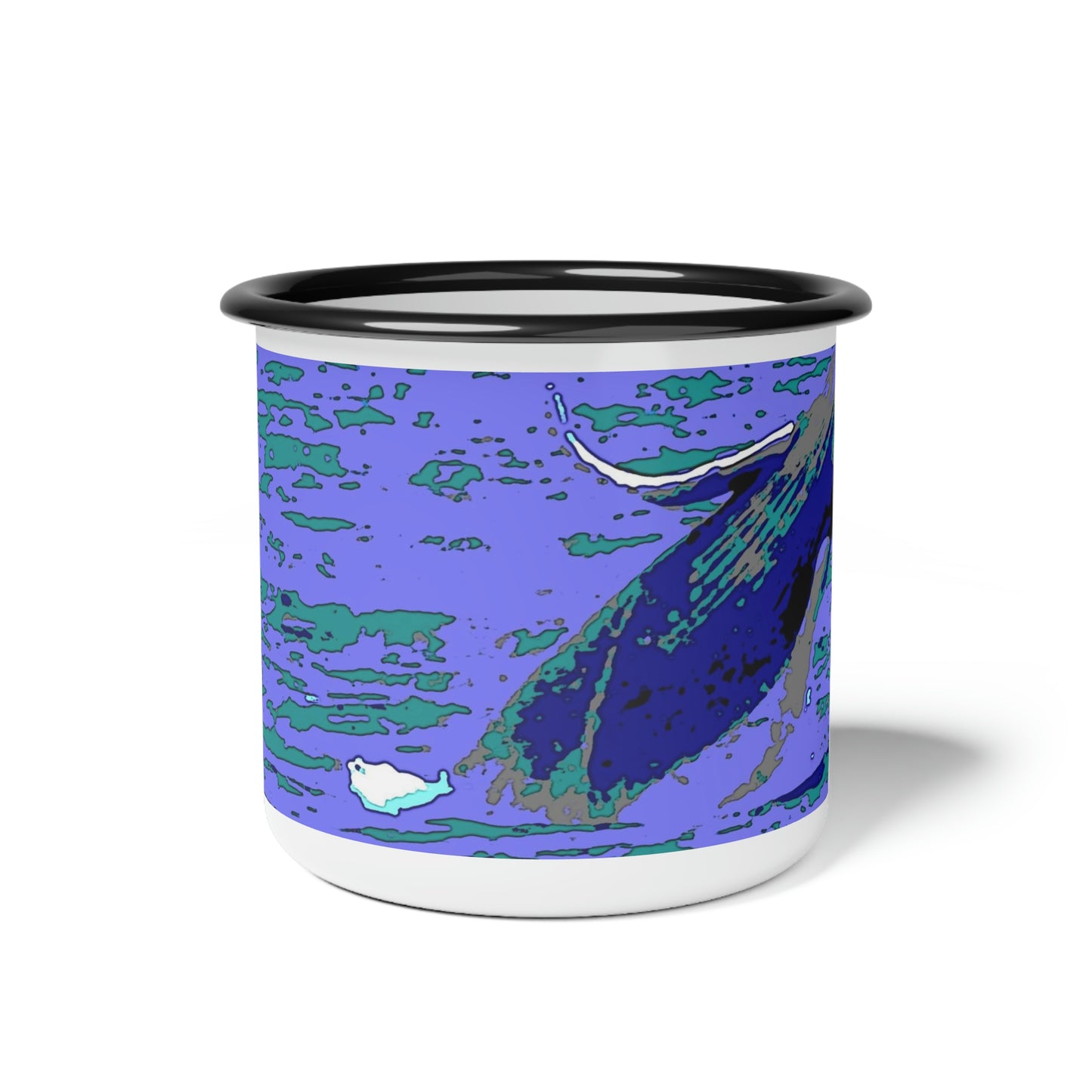 Enamel Camp Cup ... Baby Humpback Breaching ... Maui, HI: April 2022 ... "Family Archives: KPH" ... Original Works ...