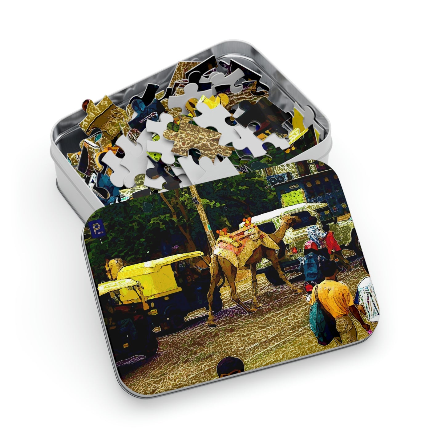 Jigsaw Puzzle (30, 110, 252, 500,1000-Piece) ... "Truckin'-Up-To-Buffalo ... 'Oops - Wrong Country' ... Truckin'-Up-To-New Delll -'E' ... " ... (Delhi, India) ... 5July2007. Original Works ...