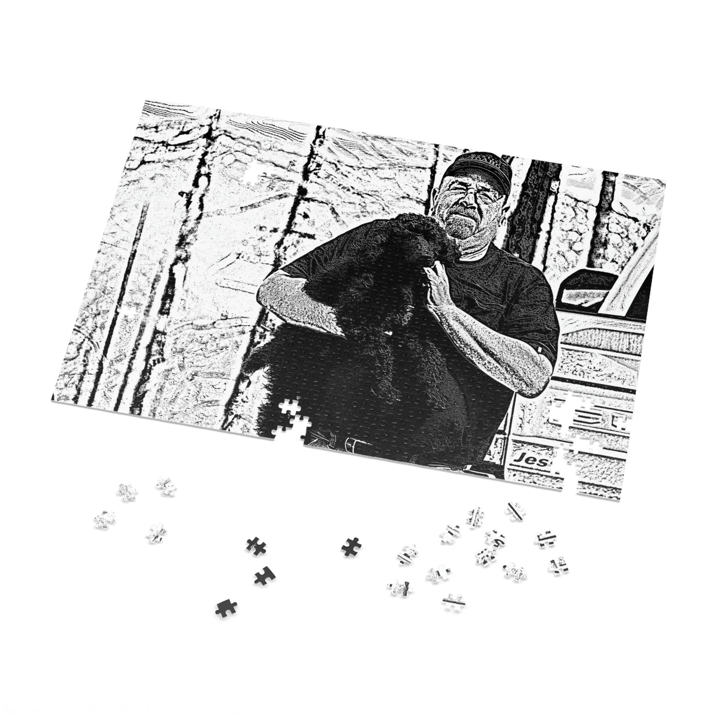 Jigsaw Puzzle (30, 110, 252, 500,1000-Piece) ... Pops & Me ... June 2022 ... California Point Lookout ... The Freeway To MacKay Bar ... Central Idaho Original Works ..