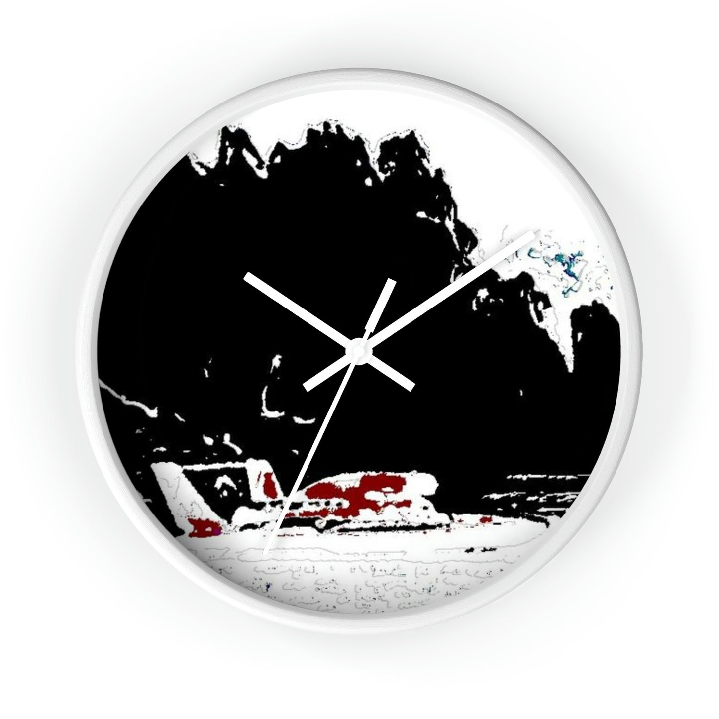 Wall clock ... Seattle Columbia Cup On Lake Washington ... "Dave Wilcox Heads For The Win" ... Associate Gift-Photo ... Original Works ...