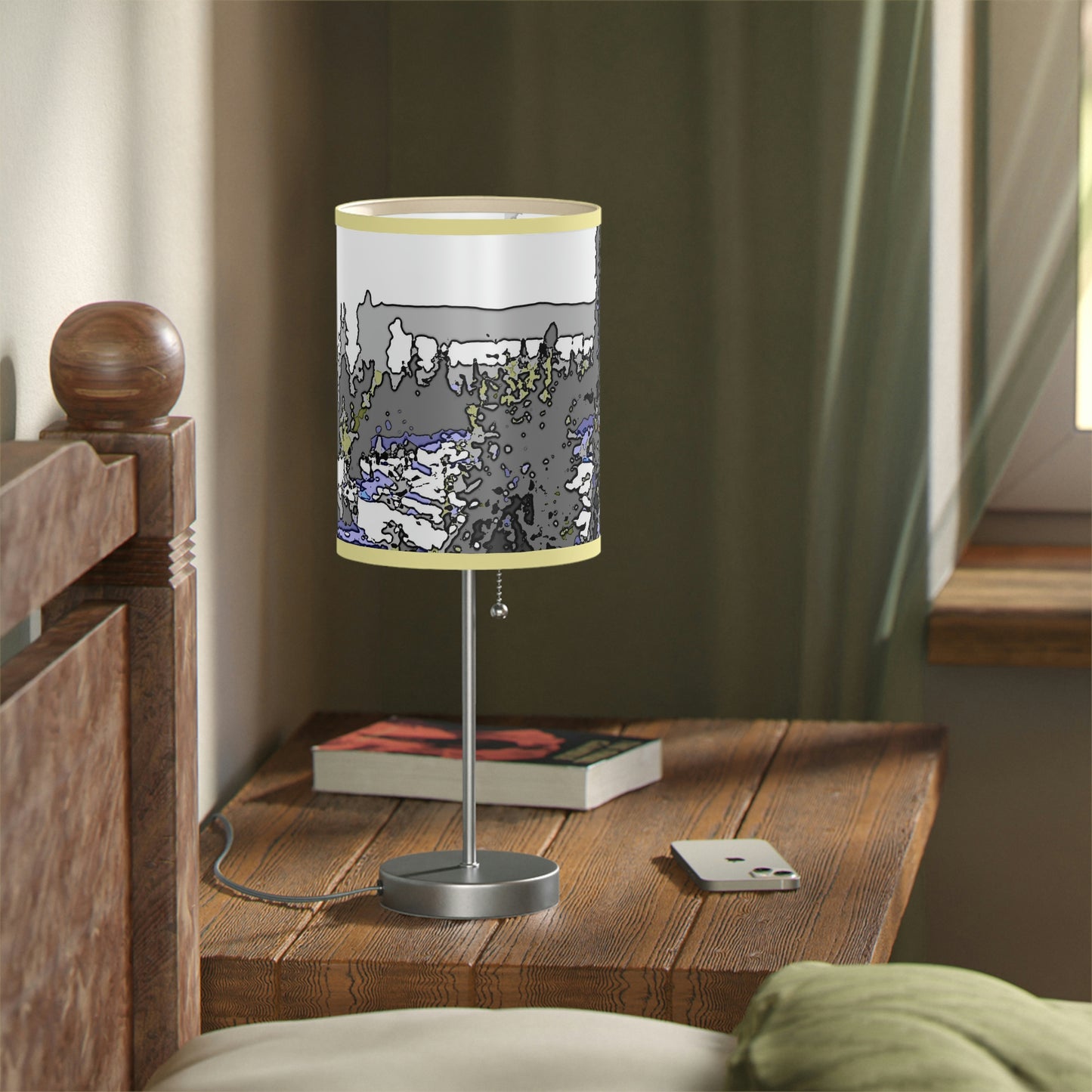 Lamp on a Stand, US|CA plug "A Very Remote Mountain Neighborhood" ... Only Cabins In This Environment ... Cenrtal Idaho ...