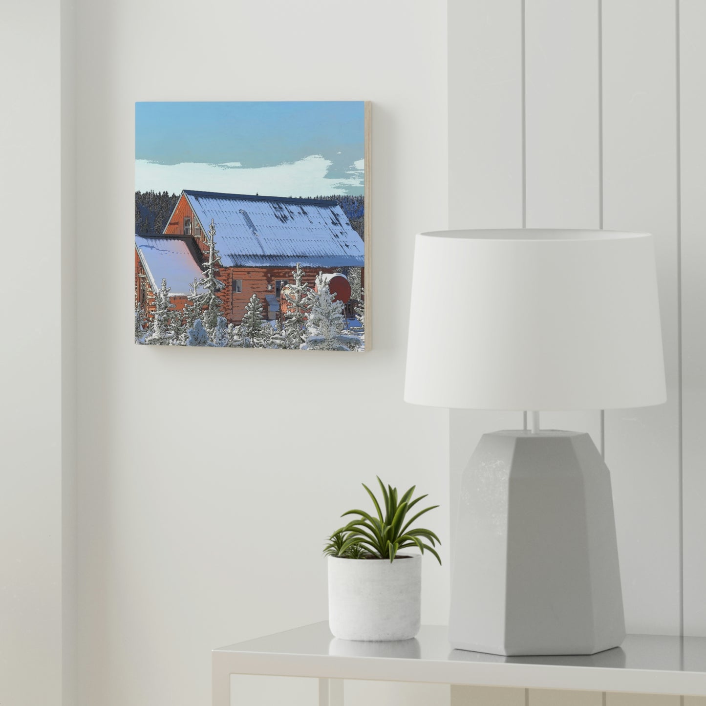 Wood Canvas ... A Cabin In The Mountains ... "A Very Snowy December 2022." Rhett Creek, Idaho.