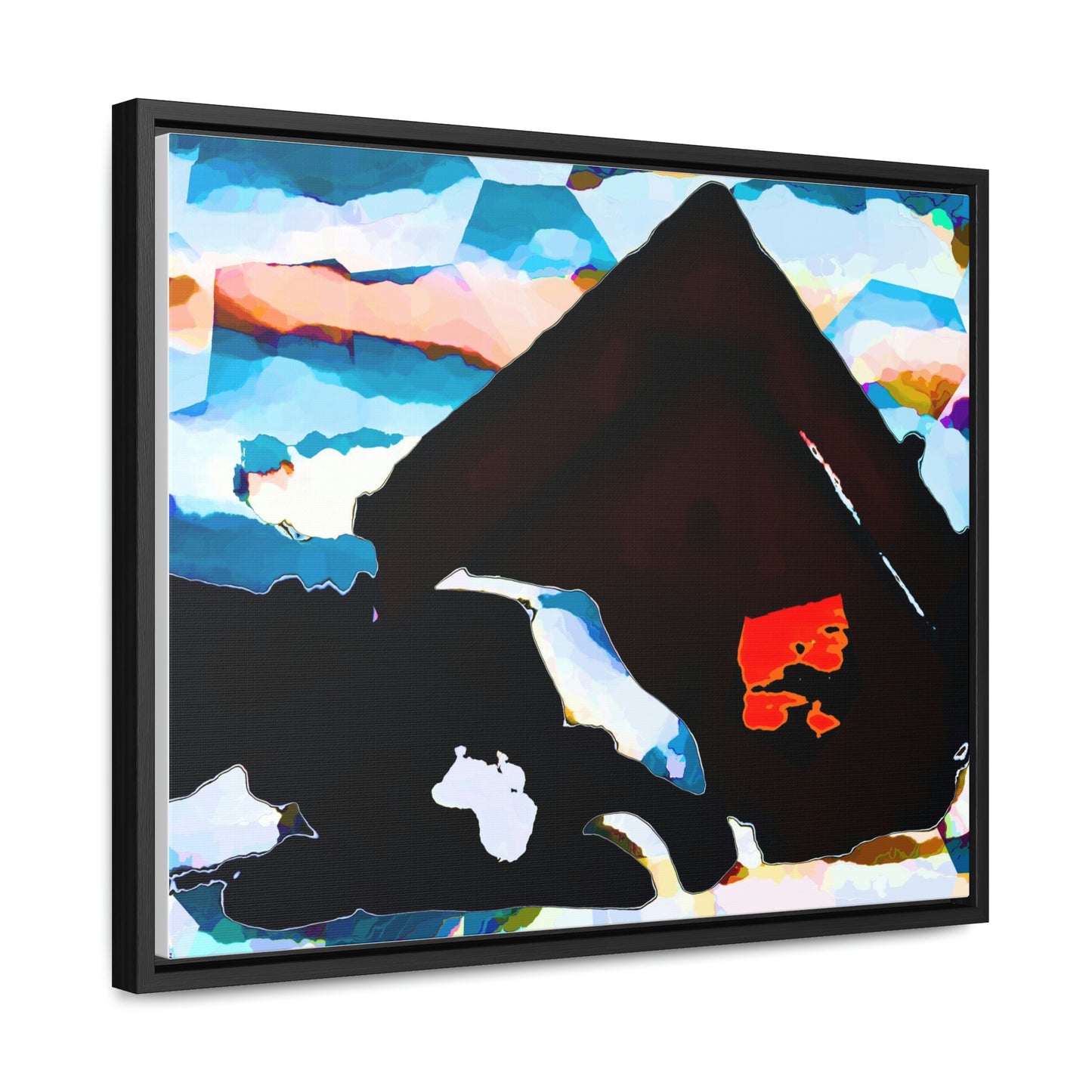 Gallery Canvas Wraps, Horizontal Frame ... After An Intense Snow Storm ... 'Digging Out' ... A Vehicle & Cabin "In The Mountains" ... March 2023 ... Original Works ...