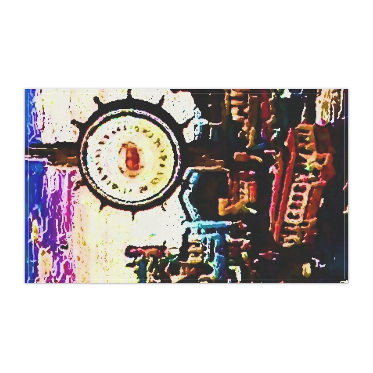 Kitchen Towel ...  "No.9 Fishermen's Grotto - Fishermen's Wharf, SF, California" ... Family Archives: 1970's ... Original Works ...