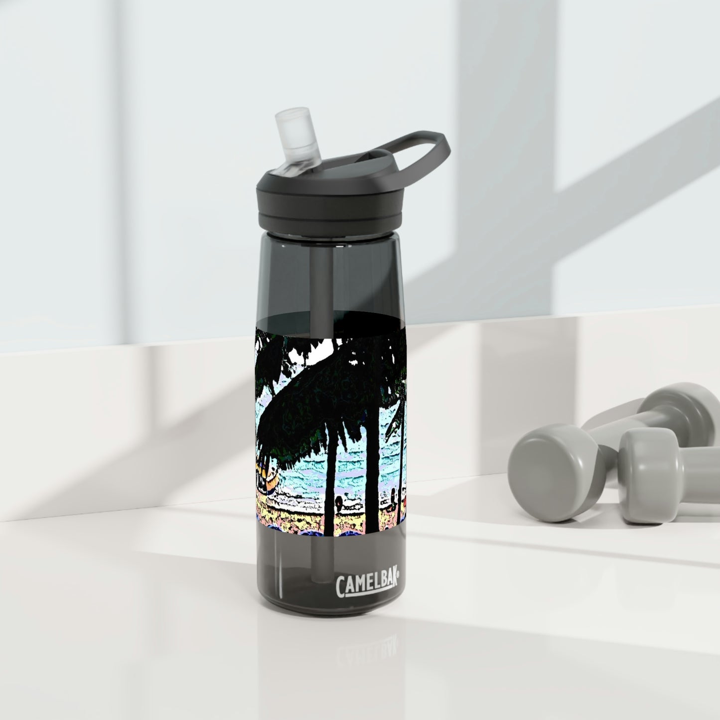 CamelBak Eddy®  Water Bottle, 20oz\25oz ... "A Beautiful Beach Amongst The Palms" ... The Outrigger Waikiki, Honolulu, Oahu ... Original Works ...