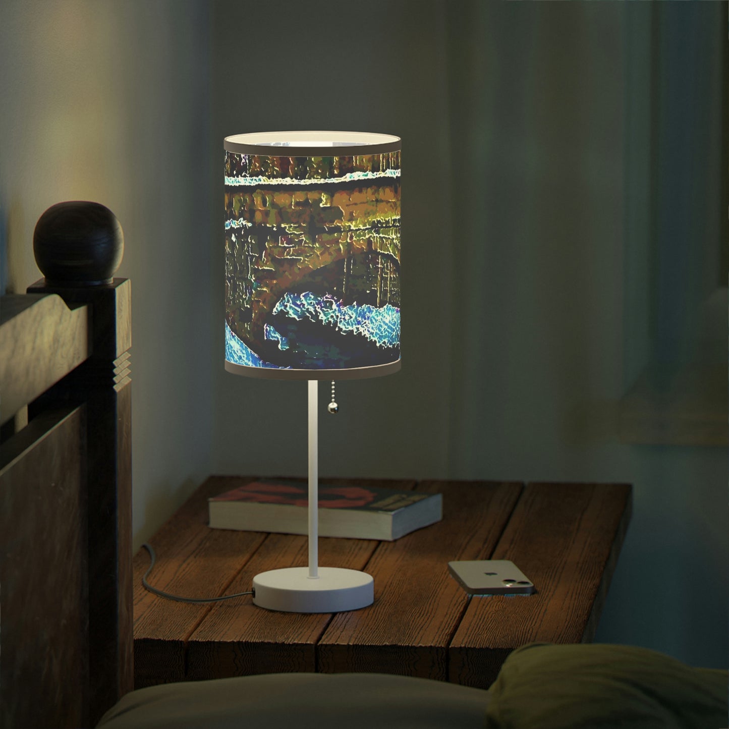 Lamp on a Stand, US|CA plug ... Walikng The Streets & Alleys ... 'Strolling The Canals ... '  ... Original Works  ...