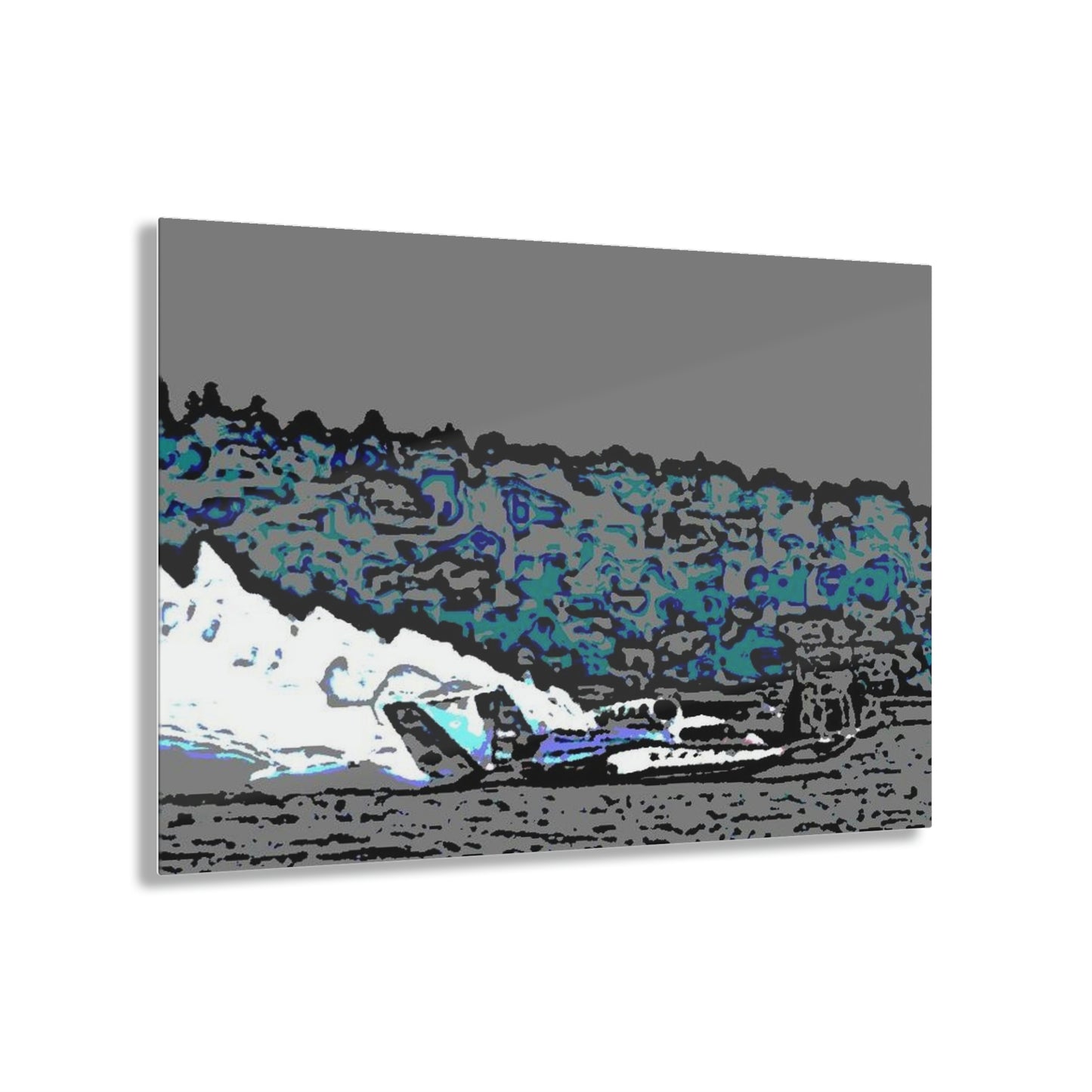 Acrylic Prints ... Seattle Columbia Cup On Lake Washington ... "Dave Wilcox Heads For The Win" ... Associate Gift-Photo ... Original Works ...