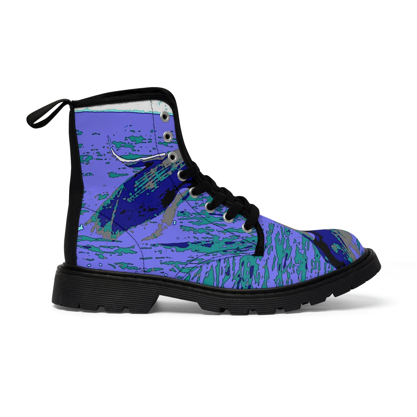 Men's Canvas Boots... Baby Humpback Breaching ... Maui, HI: April 2022 ... "Family Archives: KPH" ... Original Works ...
