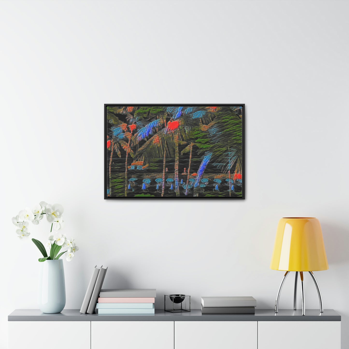 Gallery Canvas Wraps, Horizontal Frame ... "The Royal Hawai'ian: Waikiki Beach_Beach" ... Honolulu, HI ... Ocotber 2014 (Halloween) ... Original Works ...