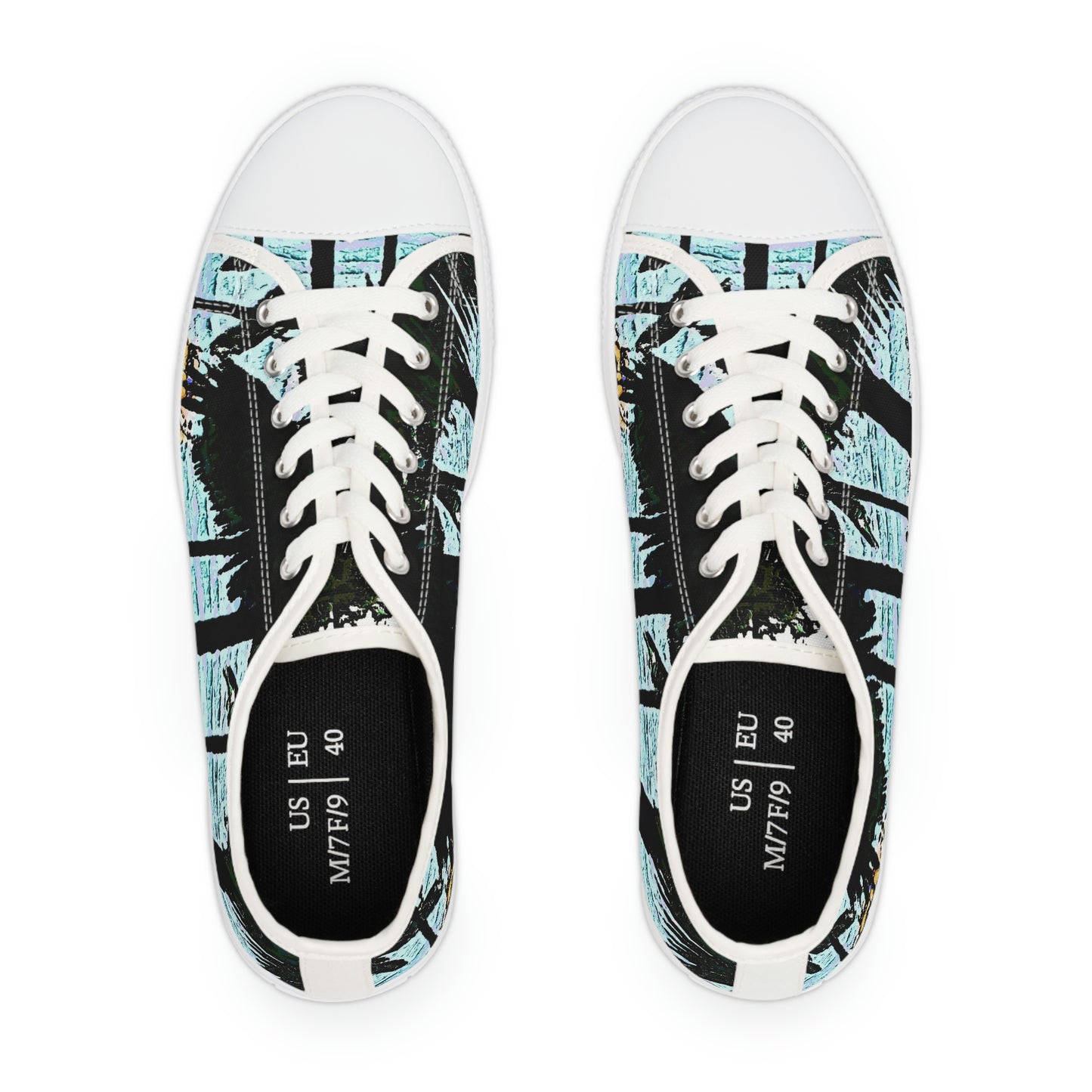 Women's Low Top Sneakers ... "A Beautiful Beach Amongst The Palms" ... The Outrigger Waikiki, Honolulu, Oahu ... Original Works ...