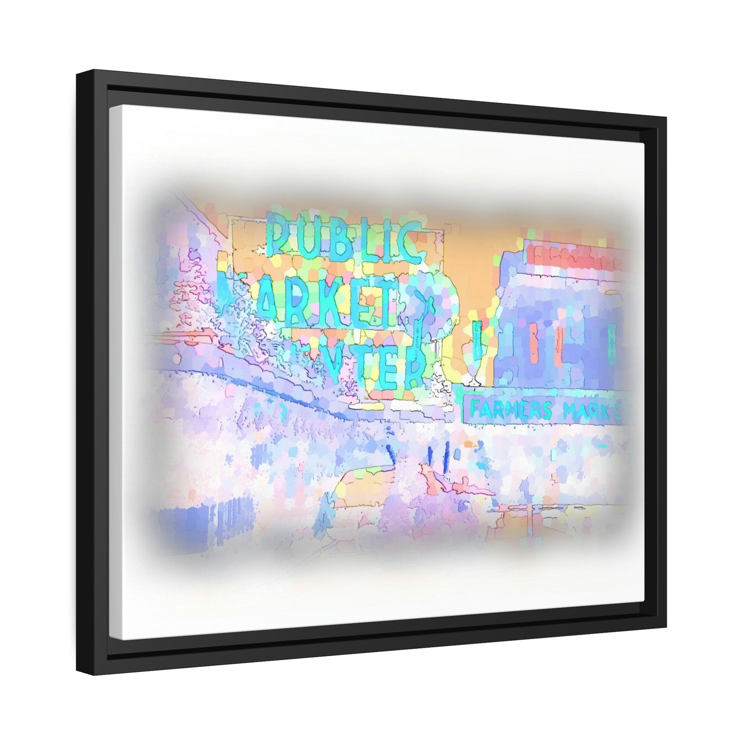 Matte Canvas, Black Frame ... PPM: Pike Place Market ... Original Work ... Winter 2022 ...