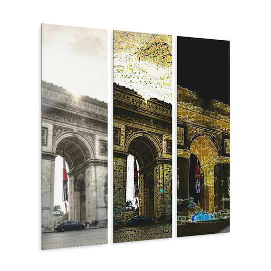 Acrylic Prints (Triptych) ...  L'Arc de Triomphe ... 'Barbara Joan Bonnell-Holt Photo' ... Circa 1972 ... Oringinal Works ...