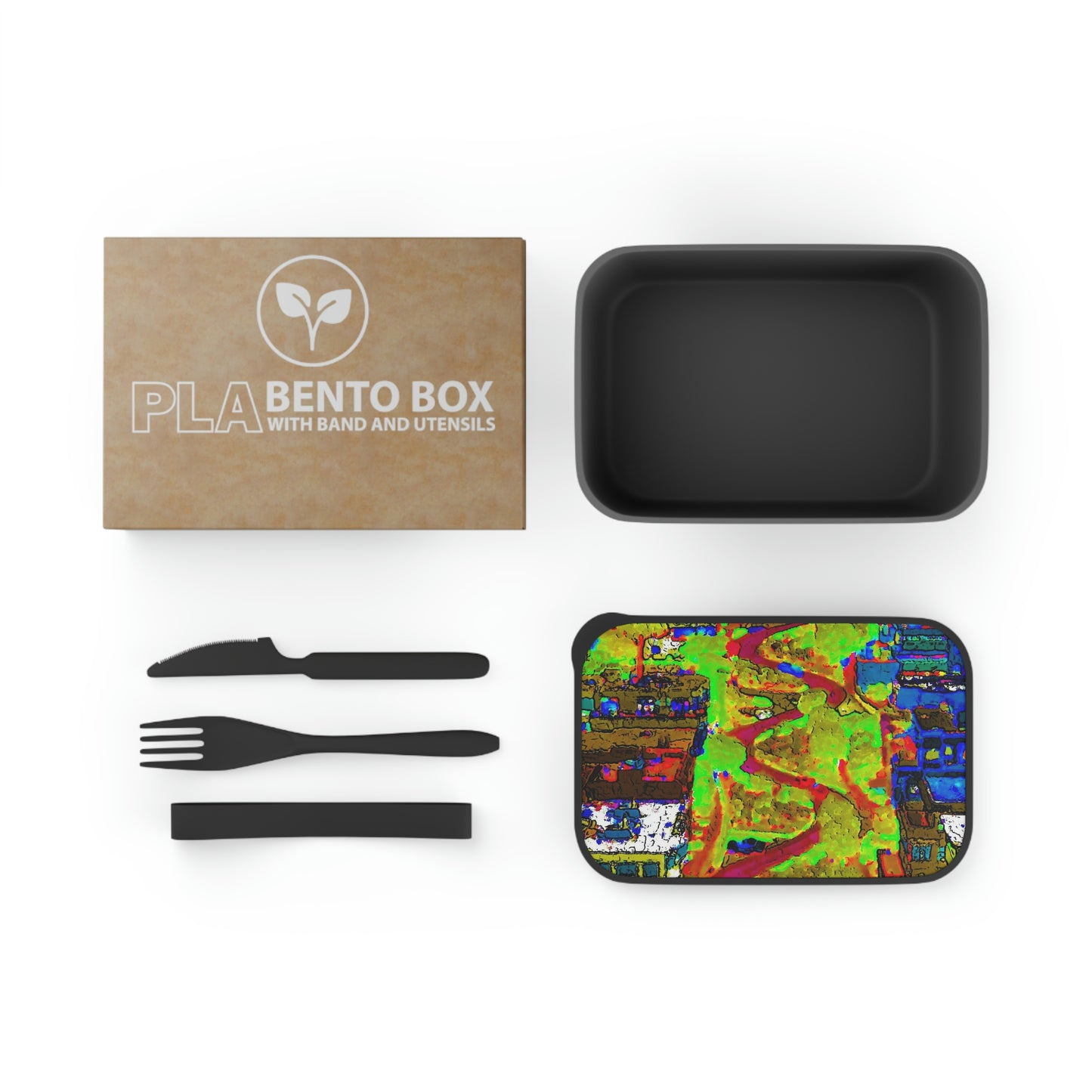 PLA Bento Box with Band and Utensils ... A Crazy Street ... 'Eight Winding Curve-Switchbacks' ... "Lombard Street, San Francisco, CA' ... Family Archives: 1970's ... Original Works ...