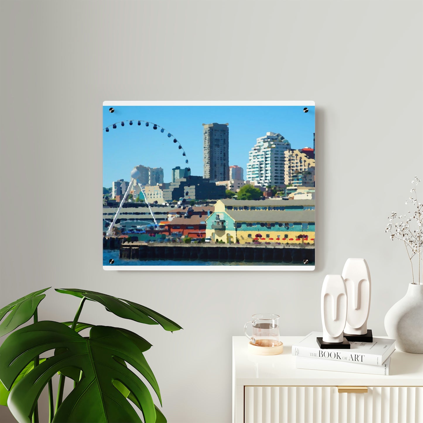Acrylic Wall Art Panels ... That Classic Wheel ... 'Seattle's Wheel' ... & Old Classic Waterside Vendors ...  'Family Archives' ... Original Works ...