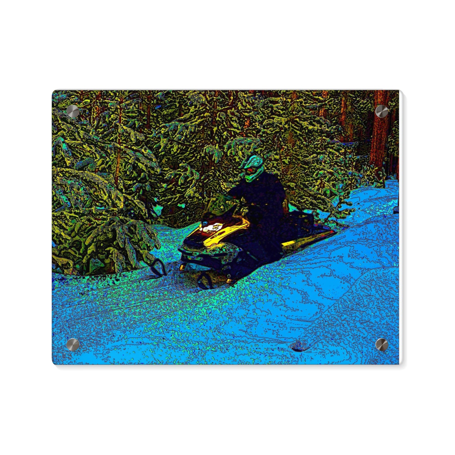 Acrylic Wall Art Panels ... Yep ... "Another Day ... Riding Through The Wilderness ... " ... February 2023 ... Original Works ...