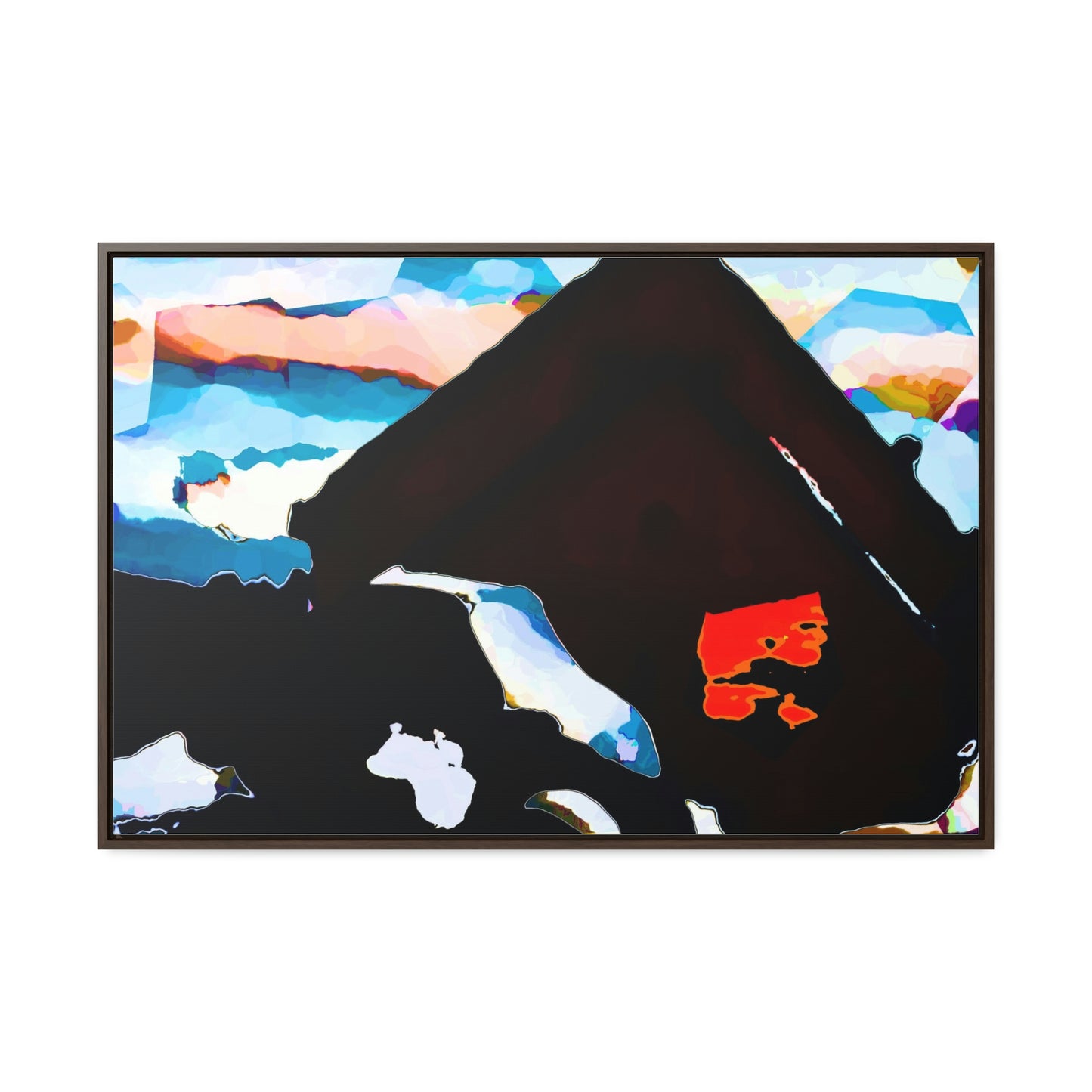 Gallery Canvas Wraps, Horizontal Frame ... After An Intense Snow Storm ... 'Digging Out' ... A Vehicle & Cabin "In The Mountains" ... March 2023 ... Original Works ...